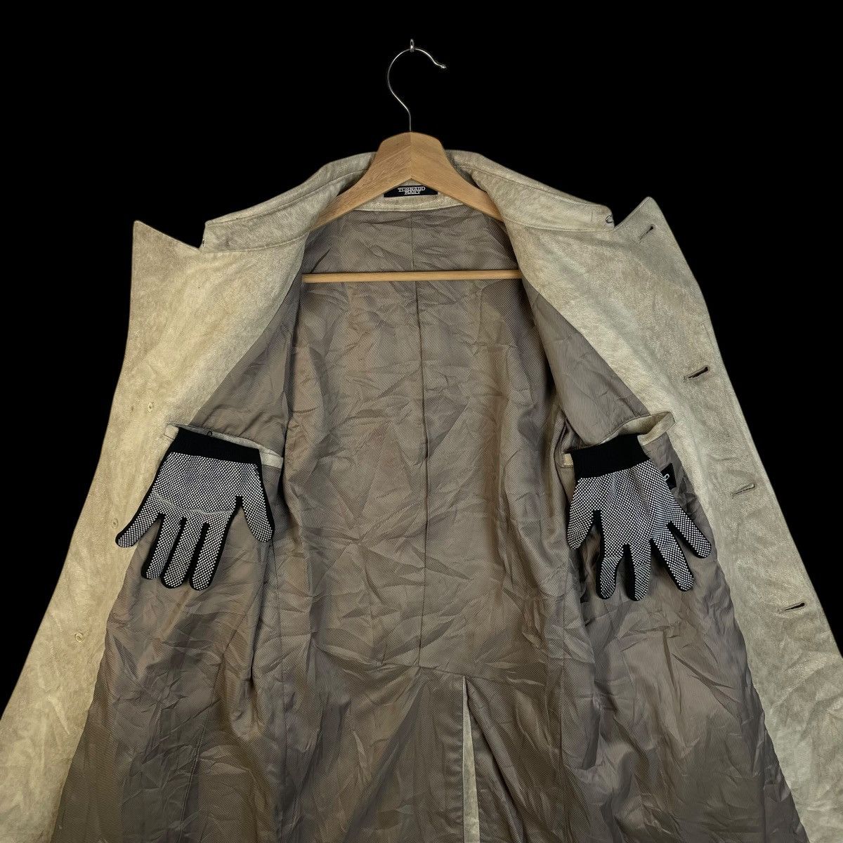 Tornado Mart 🇯🇵 TORNADO MART MOLESKIN BELTED TRENCH COAT Size US M / EU 48-50 / 2 - 10 Thumbnail