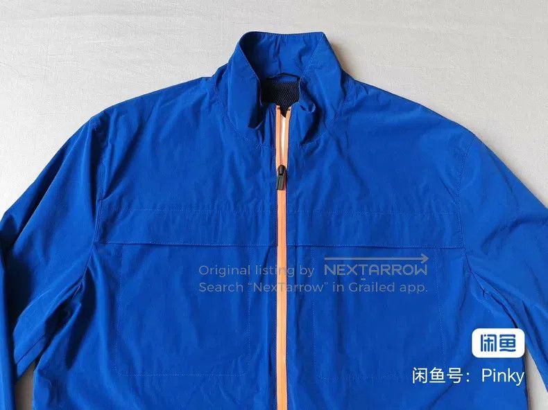 Hermes Hermes Blue Nylon Functional Windbreaker Jacket Size US L / EU 52-54 / 3 - 2 Thumbnail