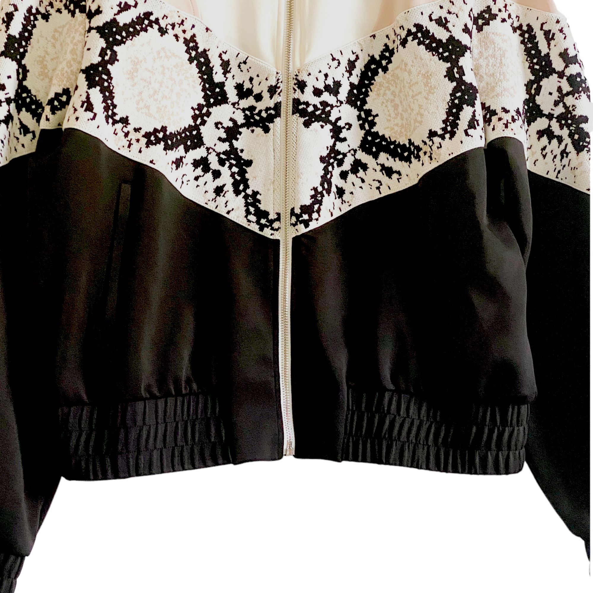 Maje Maje Thelo Color-Blocked Neoprene Zip Track Jacket size 2/M, Size M / US 6-8 / IT 42-44 - 7 Thumbnail