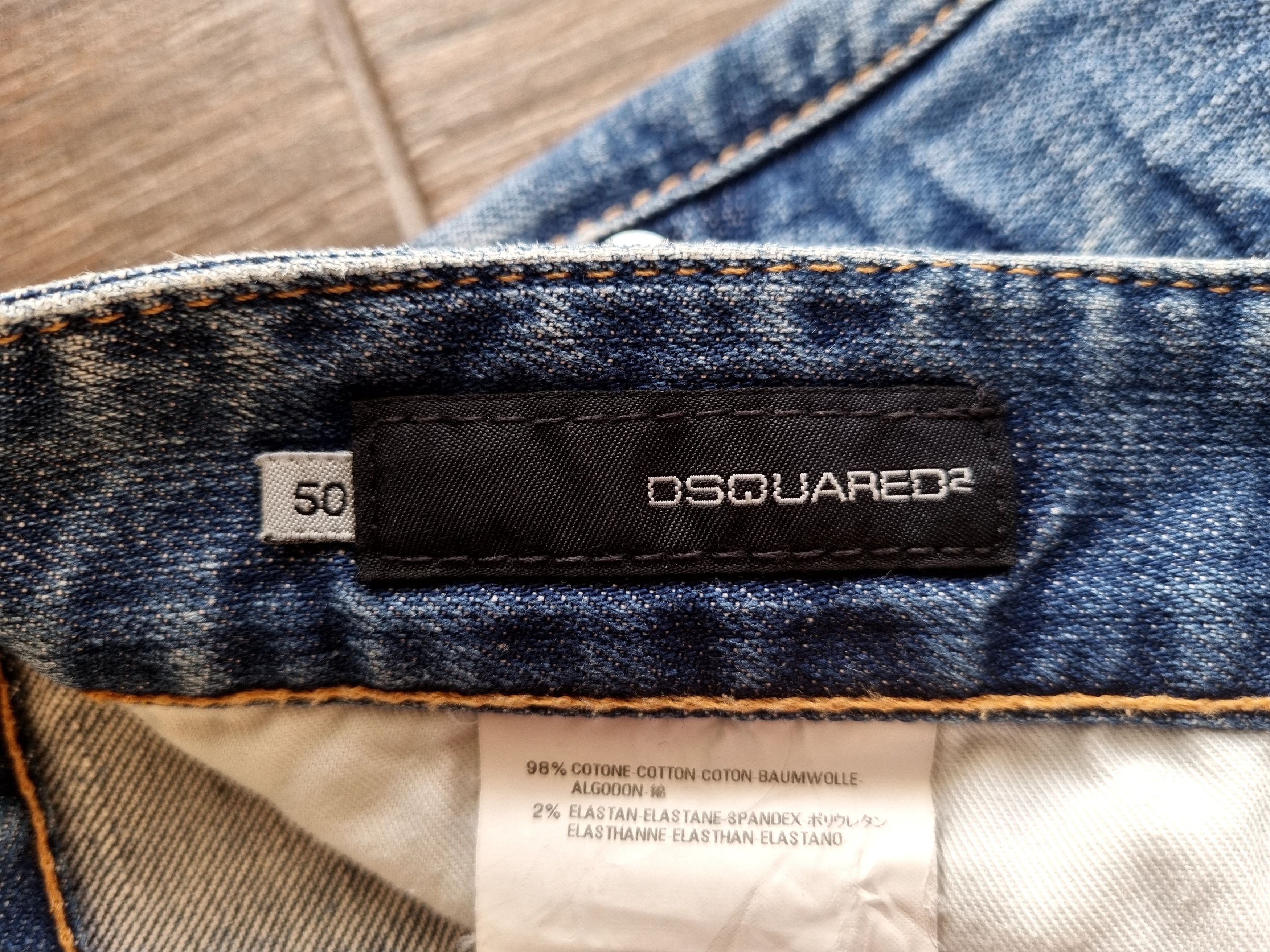 Dsquared2 'It's A Hard Knock Life' Slim Stonewashed Distressed Jeans Size US 34 / EU 50 - 6 Thumbnail