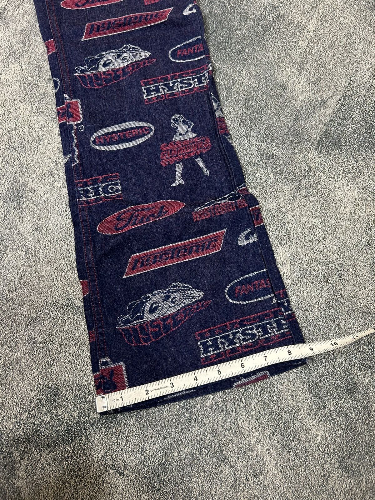 Hysteric Glamour Vintage Hysteric Glamour Full Print logo Denim Pants Size US 30 / EU 46 - 15 Thumbnail