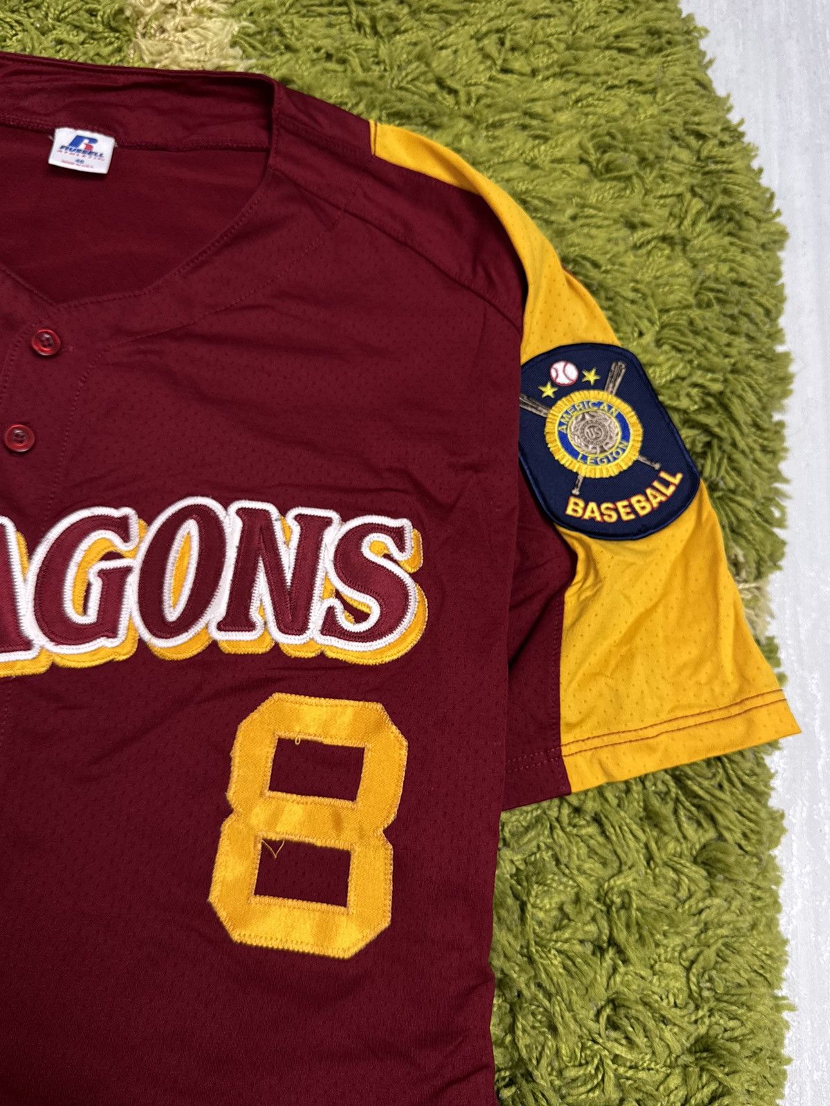 Vintage 90s Dragons MLB Russell Baseball Jersey