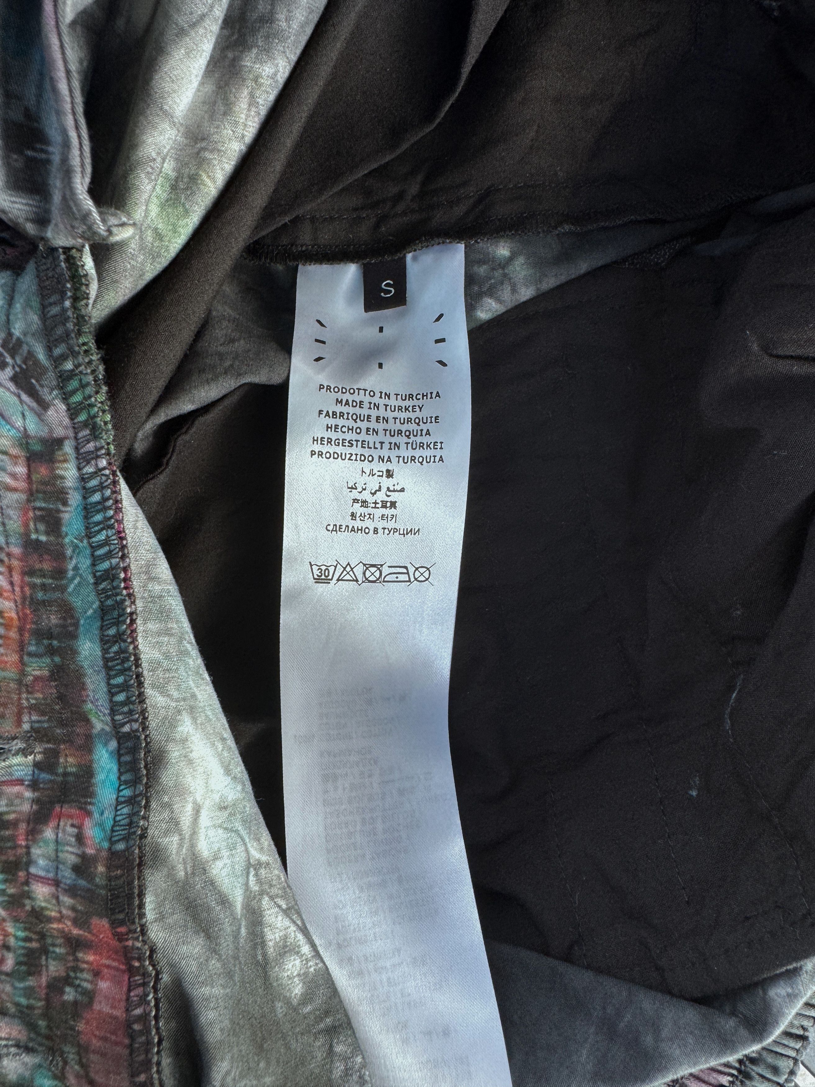 Alexander McQueen McQ Alexander Mc Queen 'Striae' Black Bruised TieDye Shorts Size US 31 - 12 Thumbnail