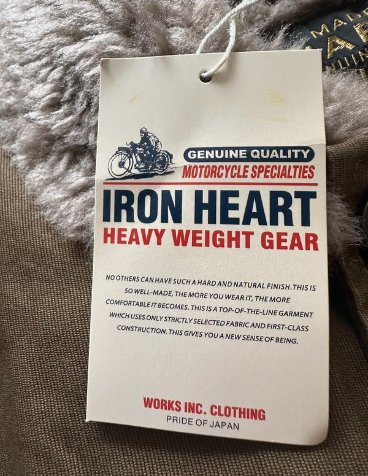 Iron Heart Iron Heart whipcord N1 deck jacket - khaki (IHM-35-KHA) Size US L / EU 52-54 / 3 - 7 Thumbnail