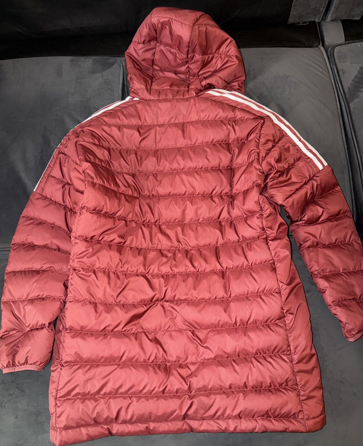 Adidas Adidas Red Men’s Long Cap Down Jacket Size XL Size US XL / EU 56 / 4 - 5 Thumbnail