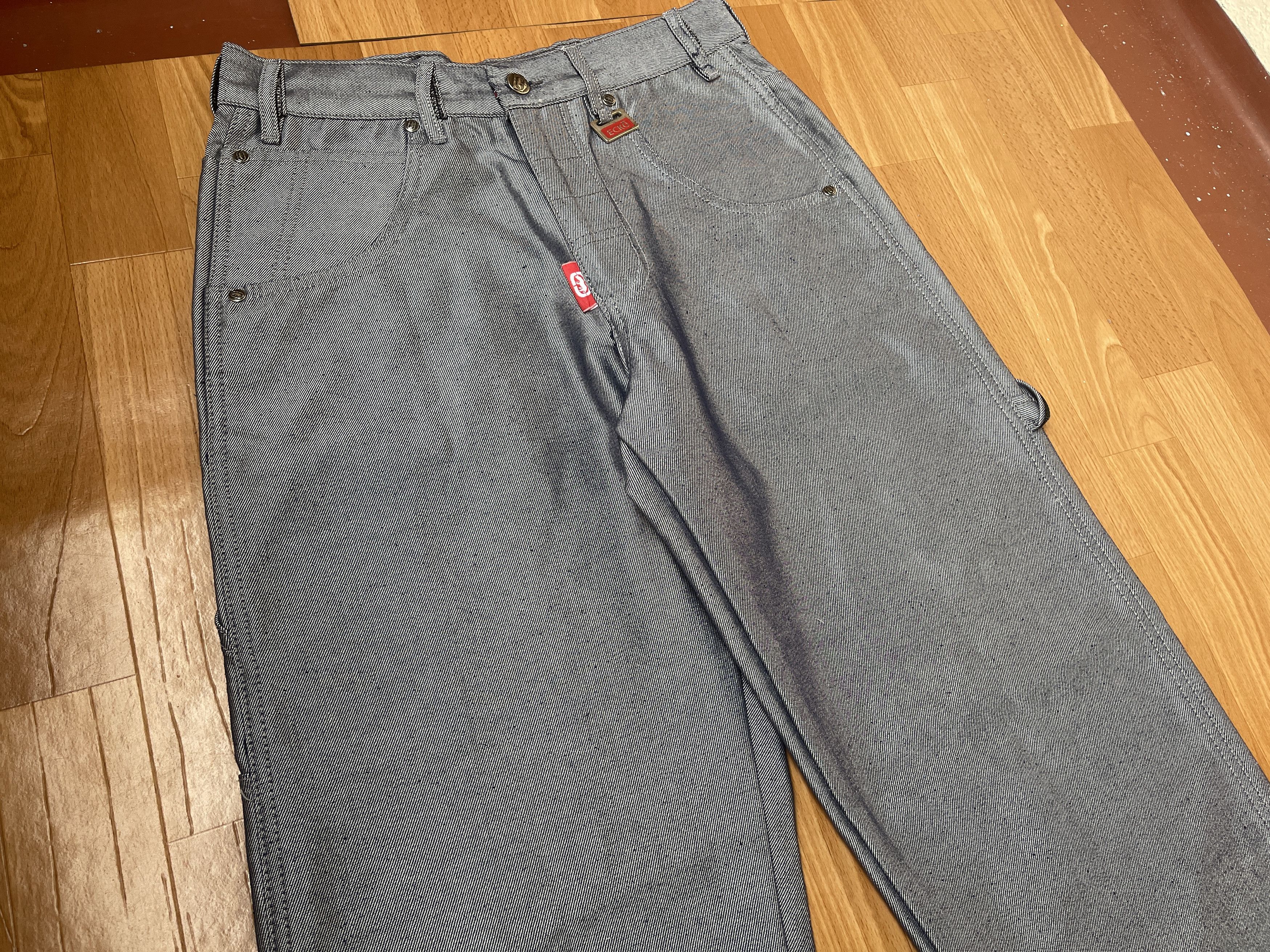 Ecko Unltd. Ecko Unltd jeans, shiny silver metallic vintage baggy Y2K 30 Size US 30 / EU 46 - 8 Thumbnail