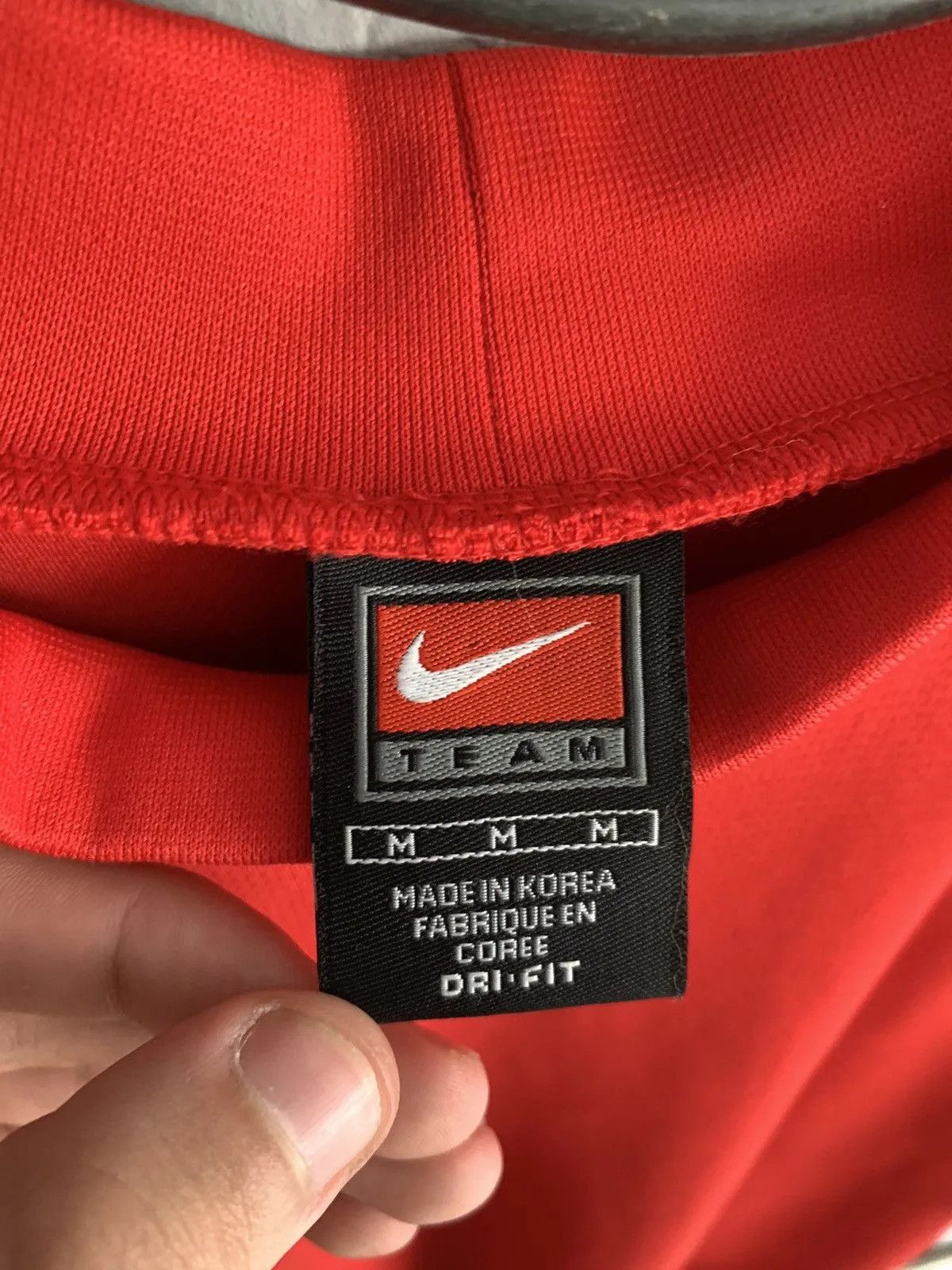 Nike × Vintage Vintage Nike Center Logo Tee Y2K made in USA drill tee 90s Size US M / EU 48-50 / 2 - 7 Thumbnail