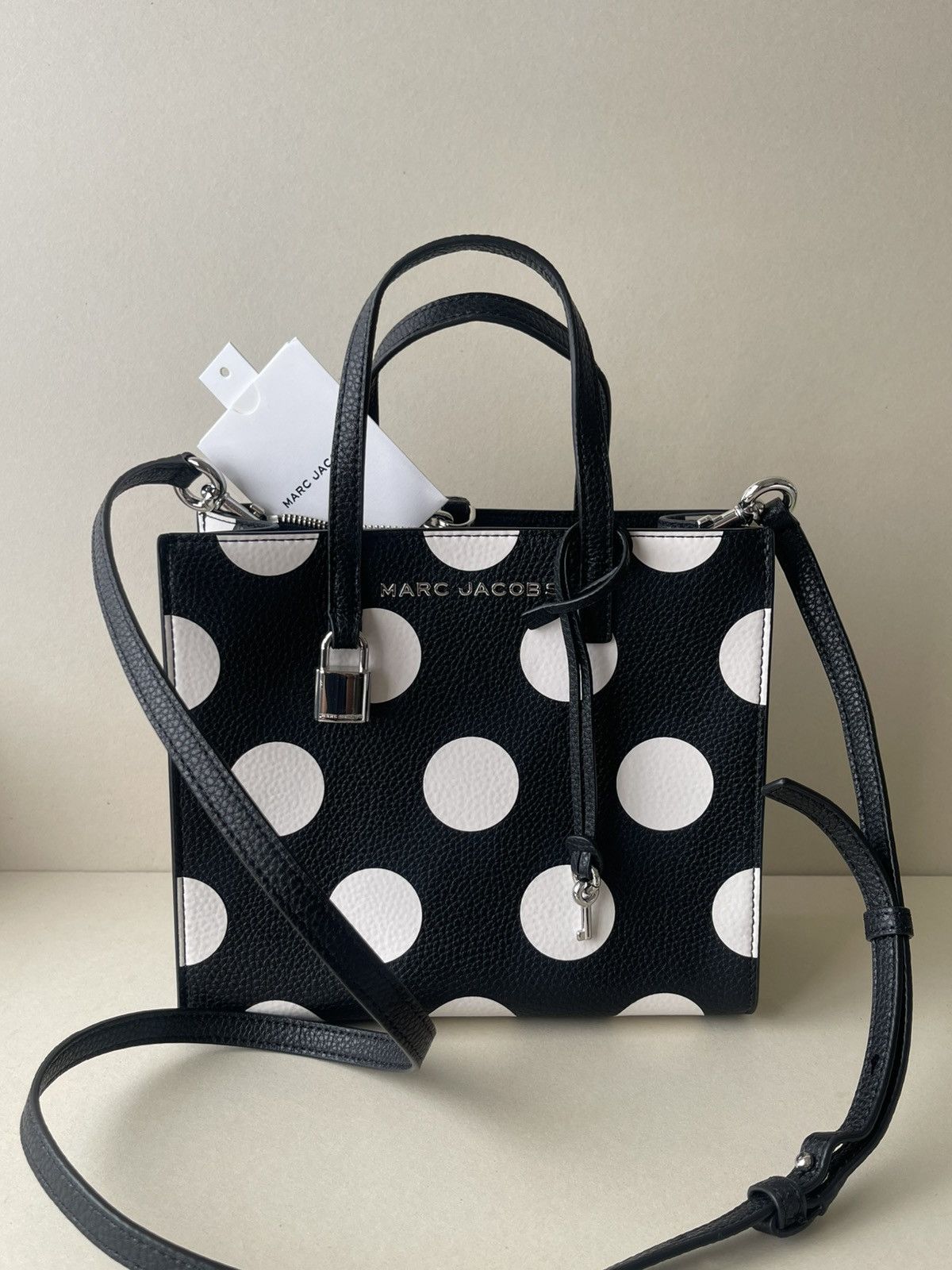 Marc Jacobs (new+tag) Marc Jacobs grind crossbody black polka dots Size ONE SIZE - 6 Thumbnail