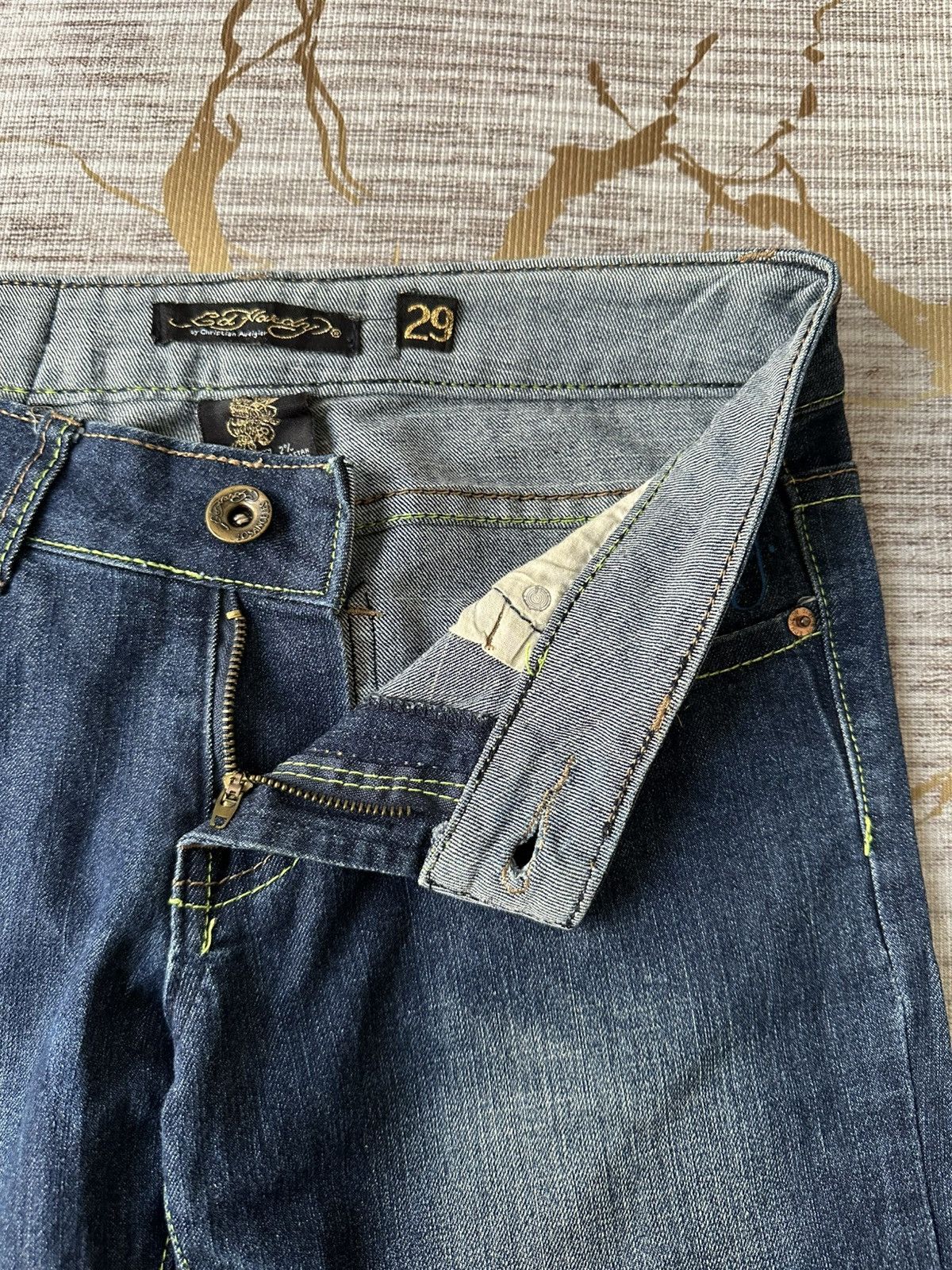 Ed Hardy Ed Hardy By Christian Audigier Low Rise Jeans Size US 29 - 18 Thumbnail