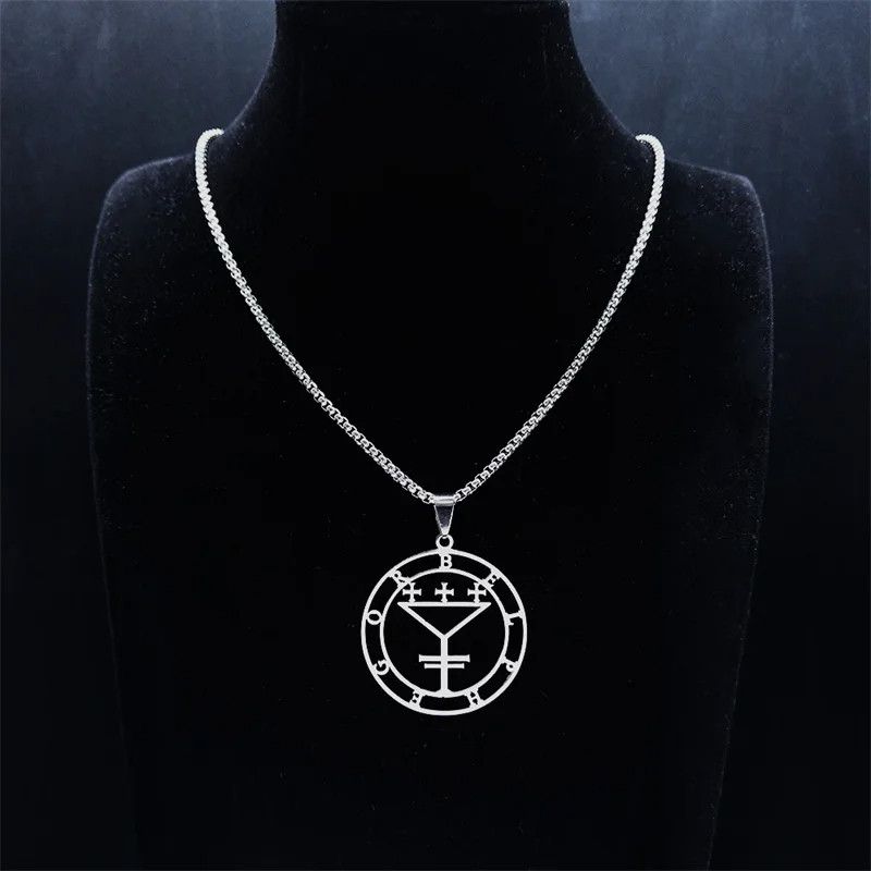 Jewelry Seal of BELPHEGOR Satan Pendant Necklace Emblem Talisman Size ONE SIZE - 4 Thumbnail