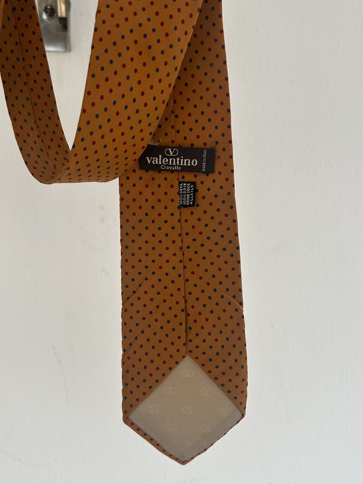 Valentino Valentino Vintage Tie Orange Size ONE SIZE - 6 Thumbnail
