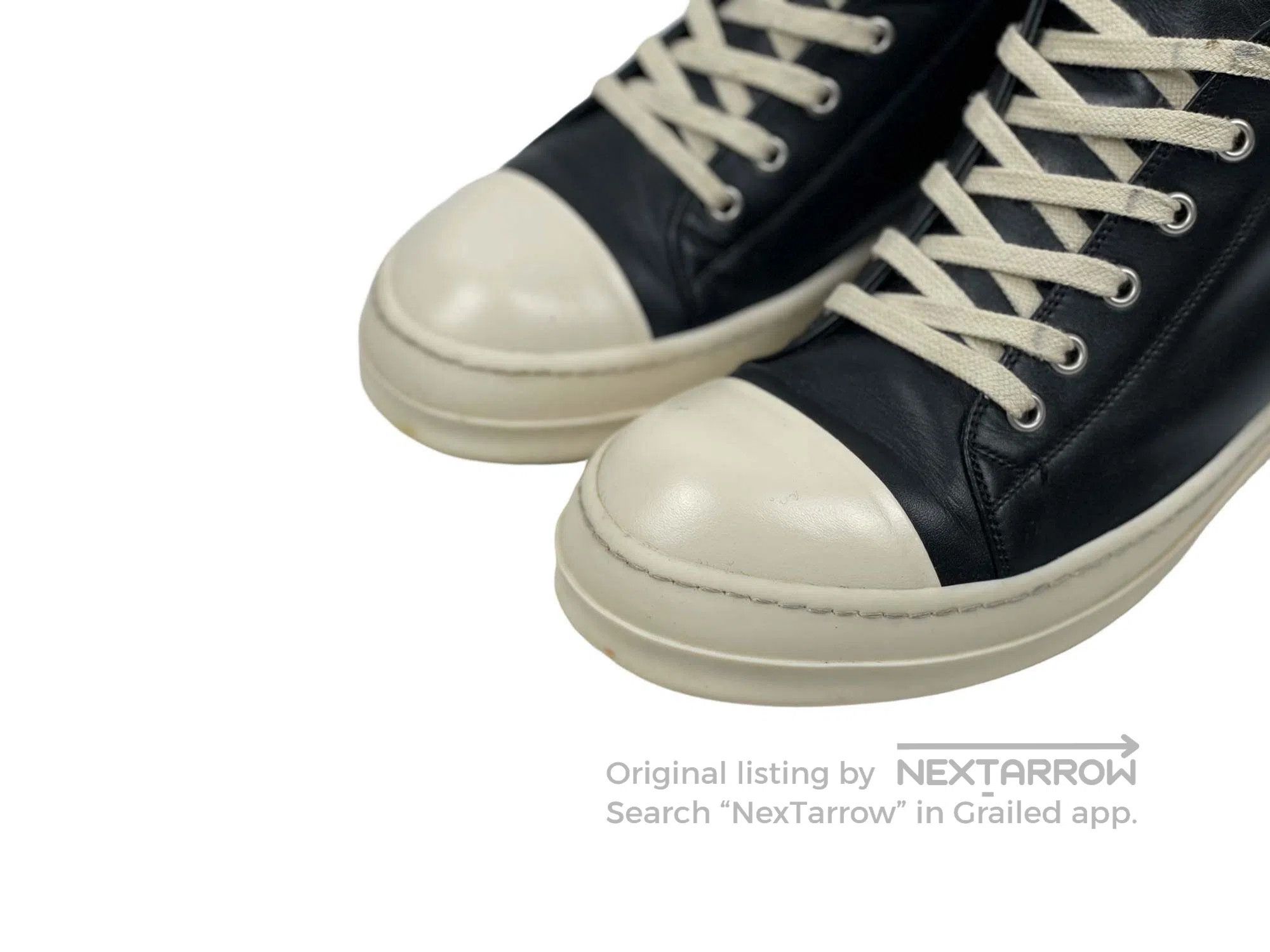 Rick Owens RICK OWENS Main Line Leather Converse Low-cut Shoes Size US 8 / EU 41 - 2 Thumbnail