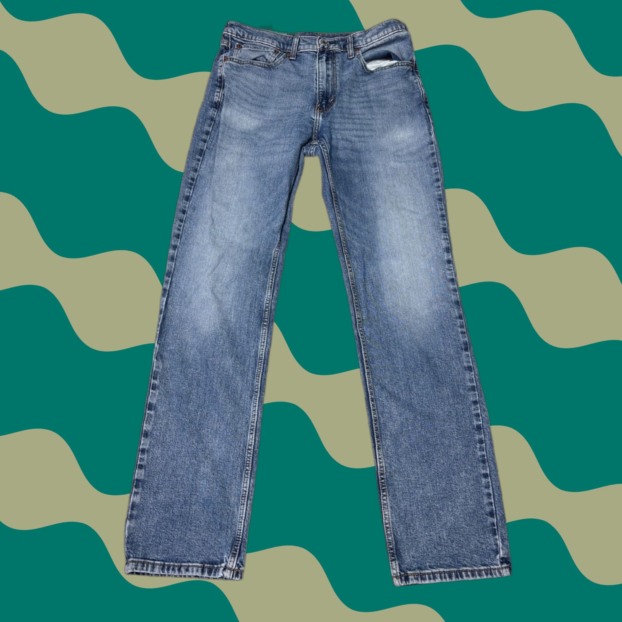 Vintage Levi Strauss 505 Regular Fit Straight Leg Jeans Medium Wash Mens W34 L34 Jeans Size US 34 / EU 50 - 1 Thumbnail