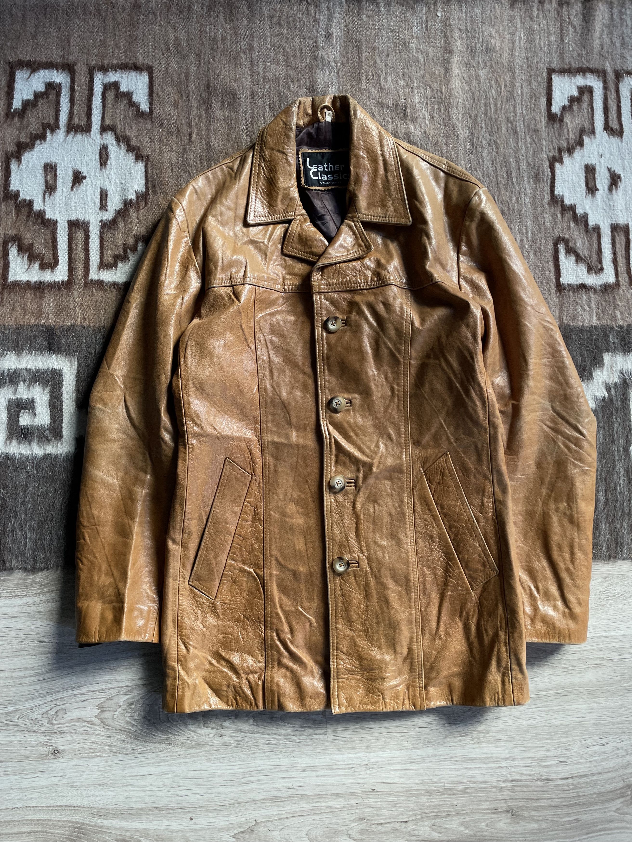 Vintage Vintage Leather UK Made Leather Jacket 7926AC Size US S / EU 44-46 / 1 - 1 Thumbnail