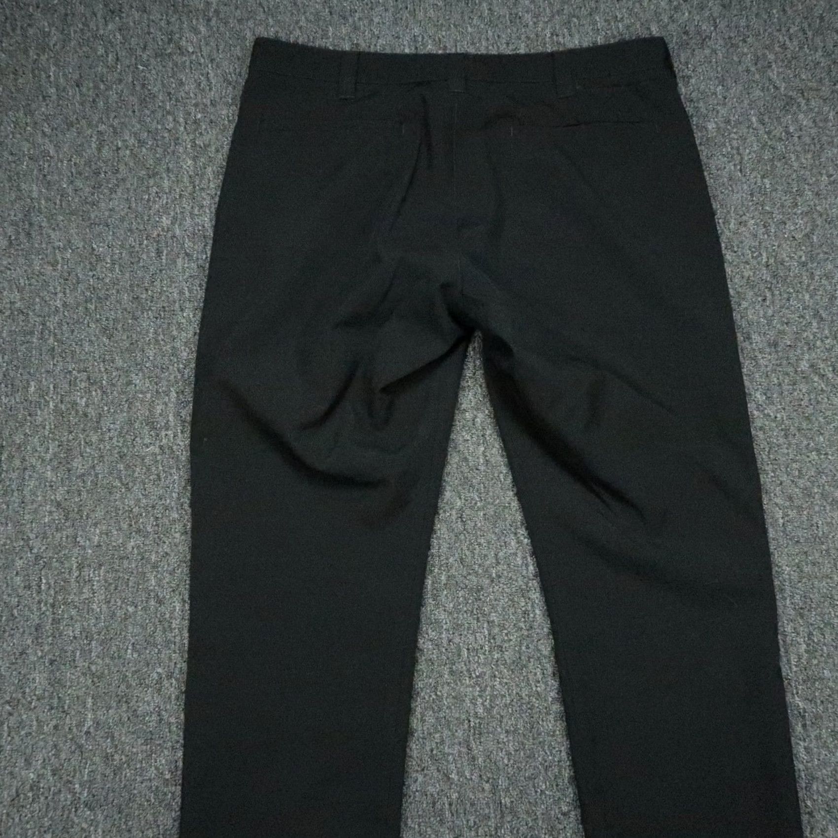 Vintage Bluffworks Pants Mens Black 37x28 Chino Straight Travel Work Play Trouser Size US 37 - 5 Thumbnail