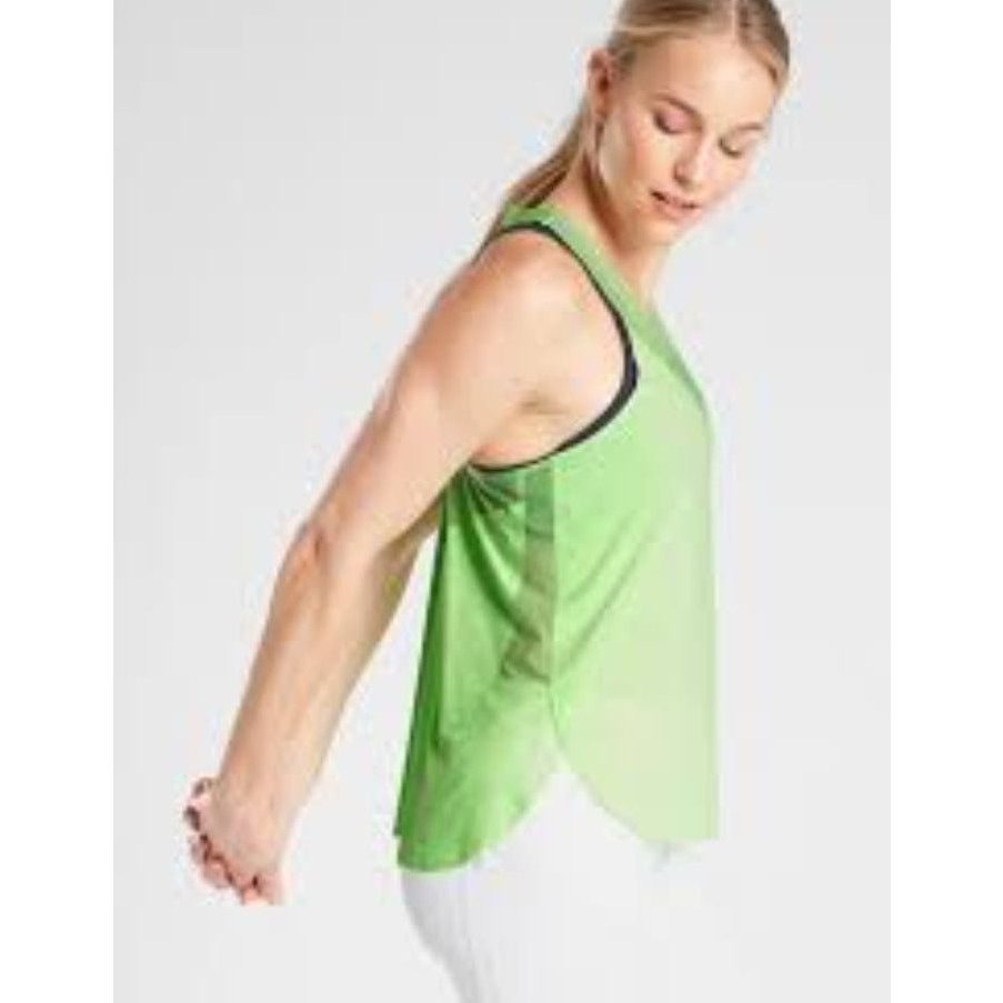 Athleta Athleta Speedwork Tank Sonic Mint Green Athleisure Top S Size S / US 4 / IT 40 - 4 Thumbnail