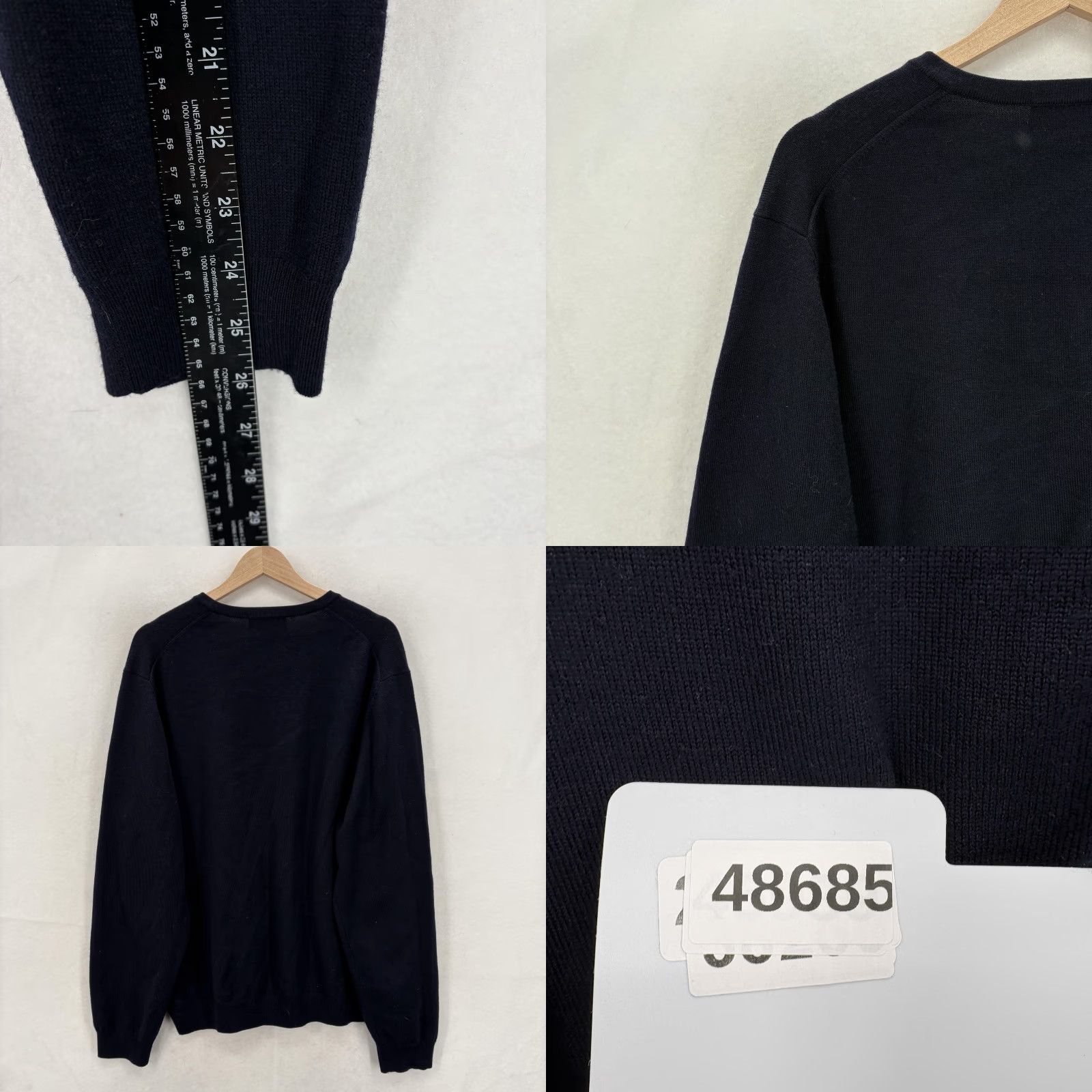Brooks Brothers Brooks Brothers Sweater Mens XL Blue Merino Wool V Neck Knit Stretch Pullover Size US XL / EU 56 / 4 - 8 Thumbnail