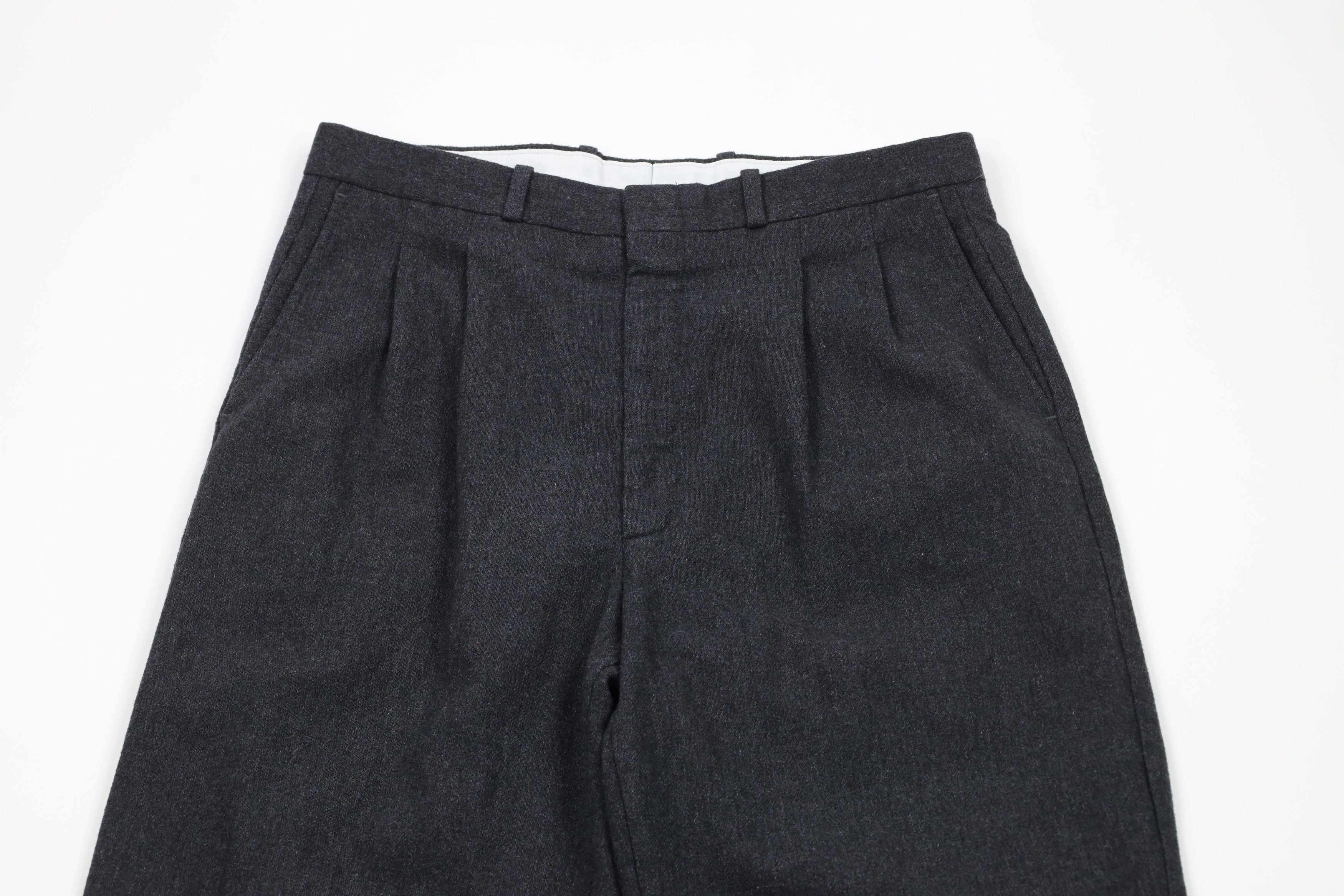 Vintage Vintage 90s Streetwear Pleated Chino Pants Trousers Gray USA Size US 32 / EU 48 - 2 Thumbnail