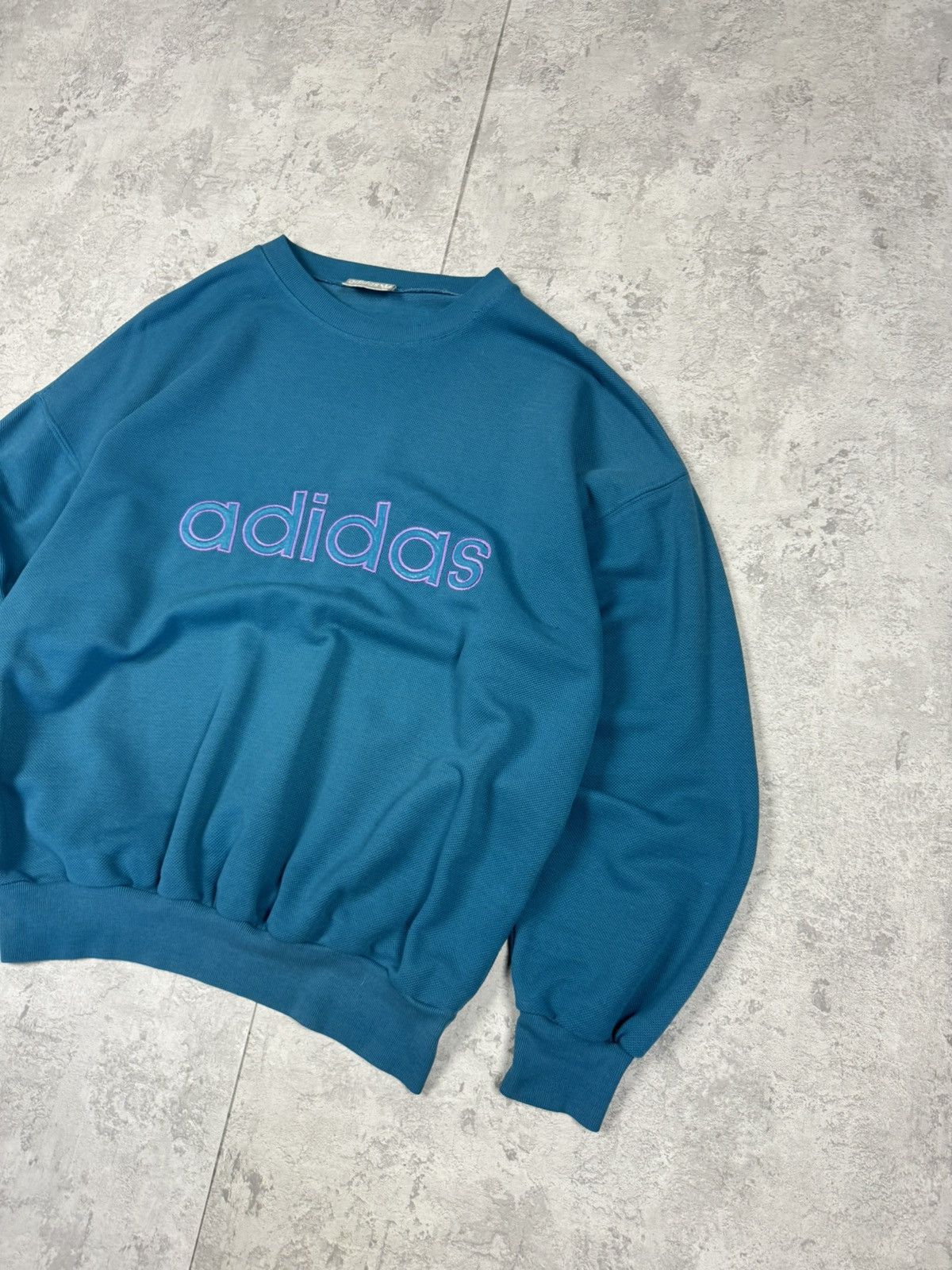 Adidas Vintage 90s RARE Men's ADIDAS Big Logo Blue Tracksuit Size L Size US L / EU 52-54 / 3 - 6 Thumbnail