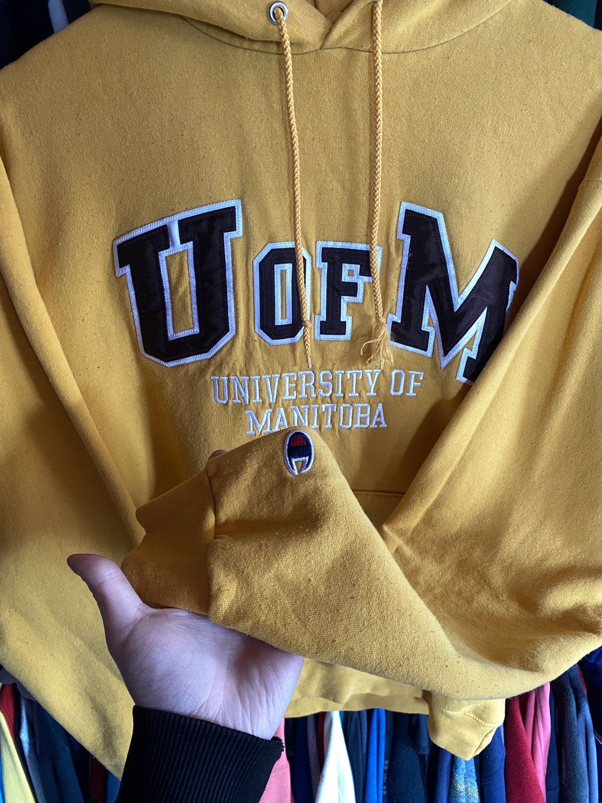 Champion VINTAGE CHAMPION U OF M UNIVERSITY HOODIE Y2k Size US M / EU 48-50 / 2 - 3 Thumbnail