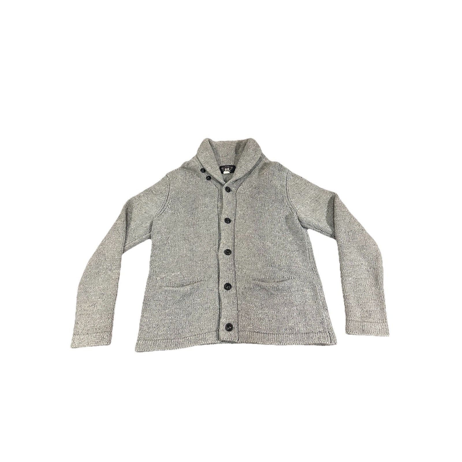 RRL Ralph Lauren Vintage RRL Double RL Shawl Cardigan Cable Knit Sweater Amer Size US L / EU 52-54 / 3 - 1 Thumbnail