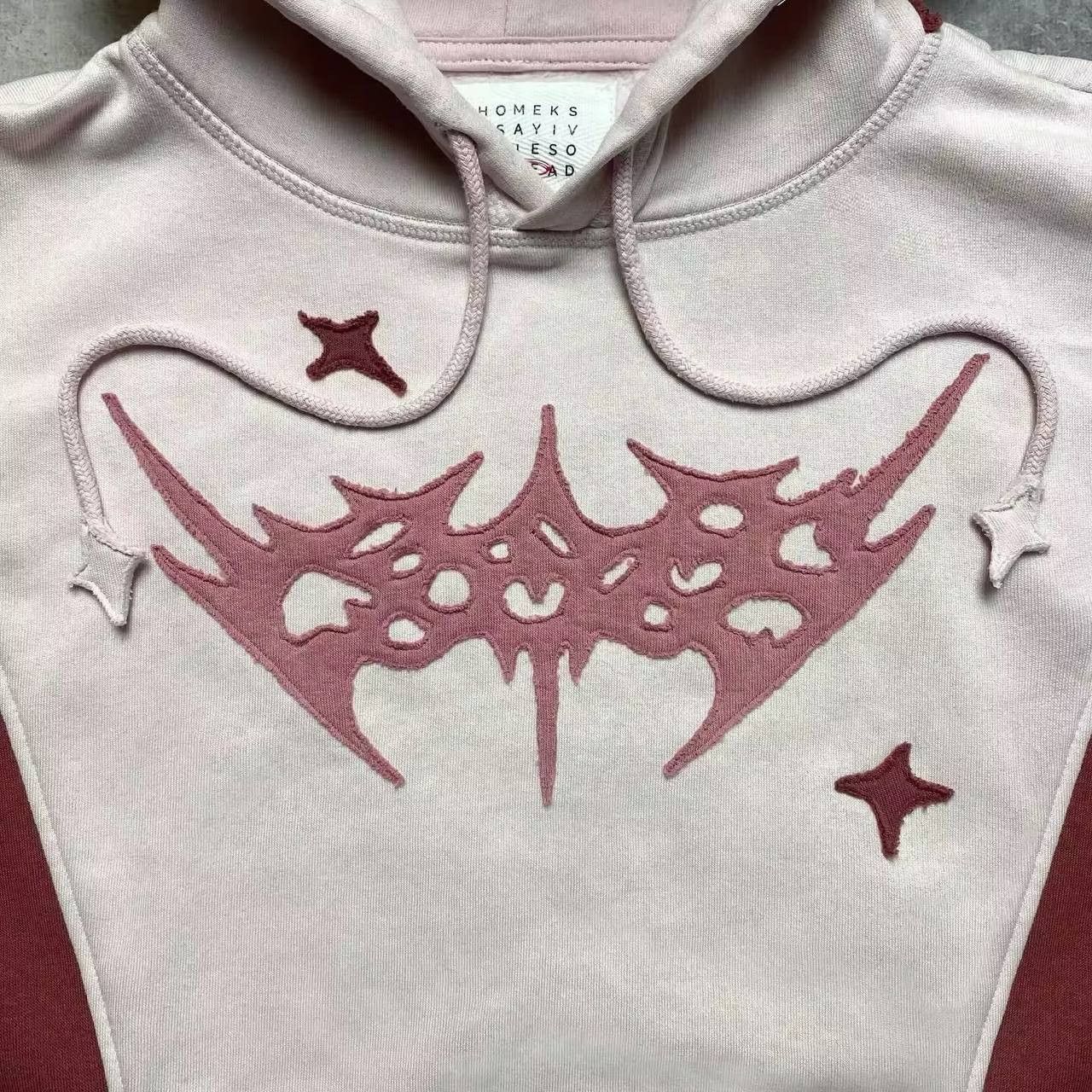 Japanese Brand × Vintage gothic hoodie with geometric embroidery Size US XL / EU 56 / 4 - 5 Thumbnail