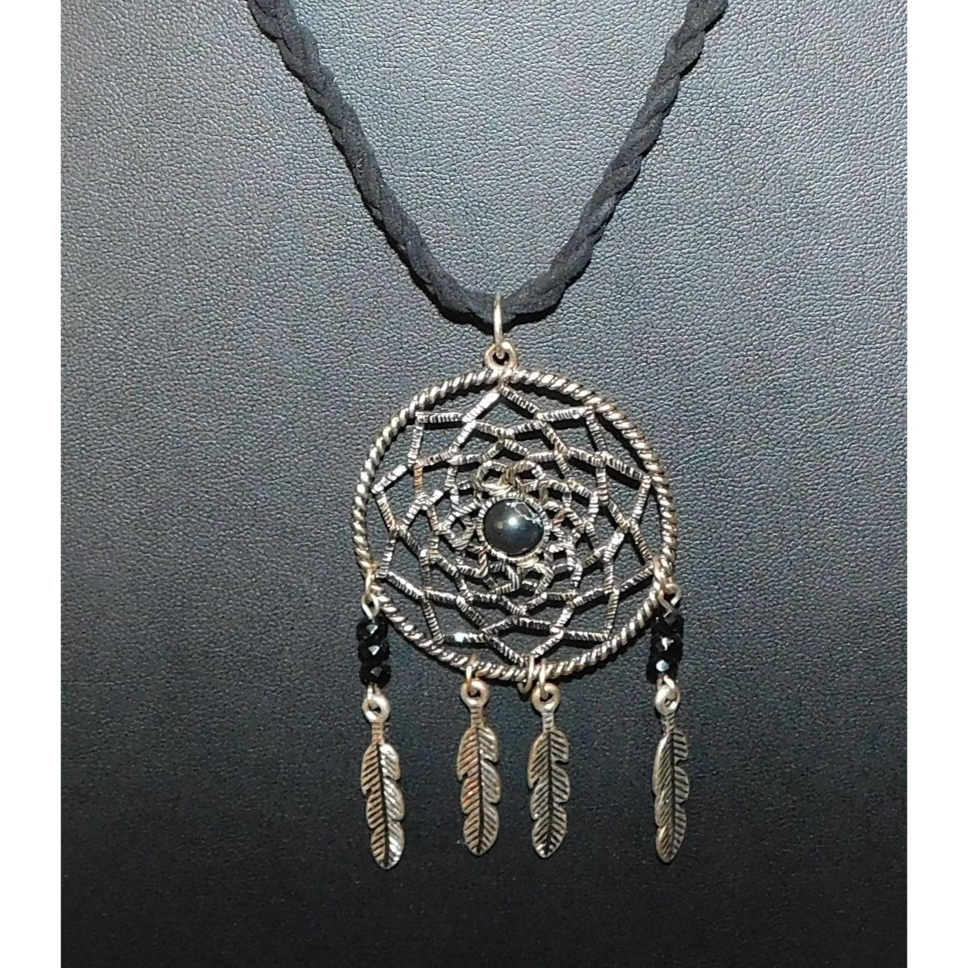 Other Whimsical Dreamcatcher Black And Silver Tone Necklace Size ONE SIZE - 1 Thumbnail