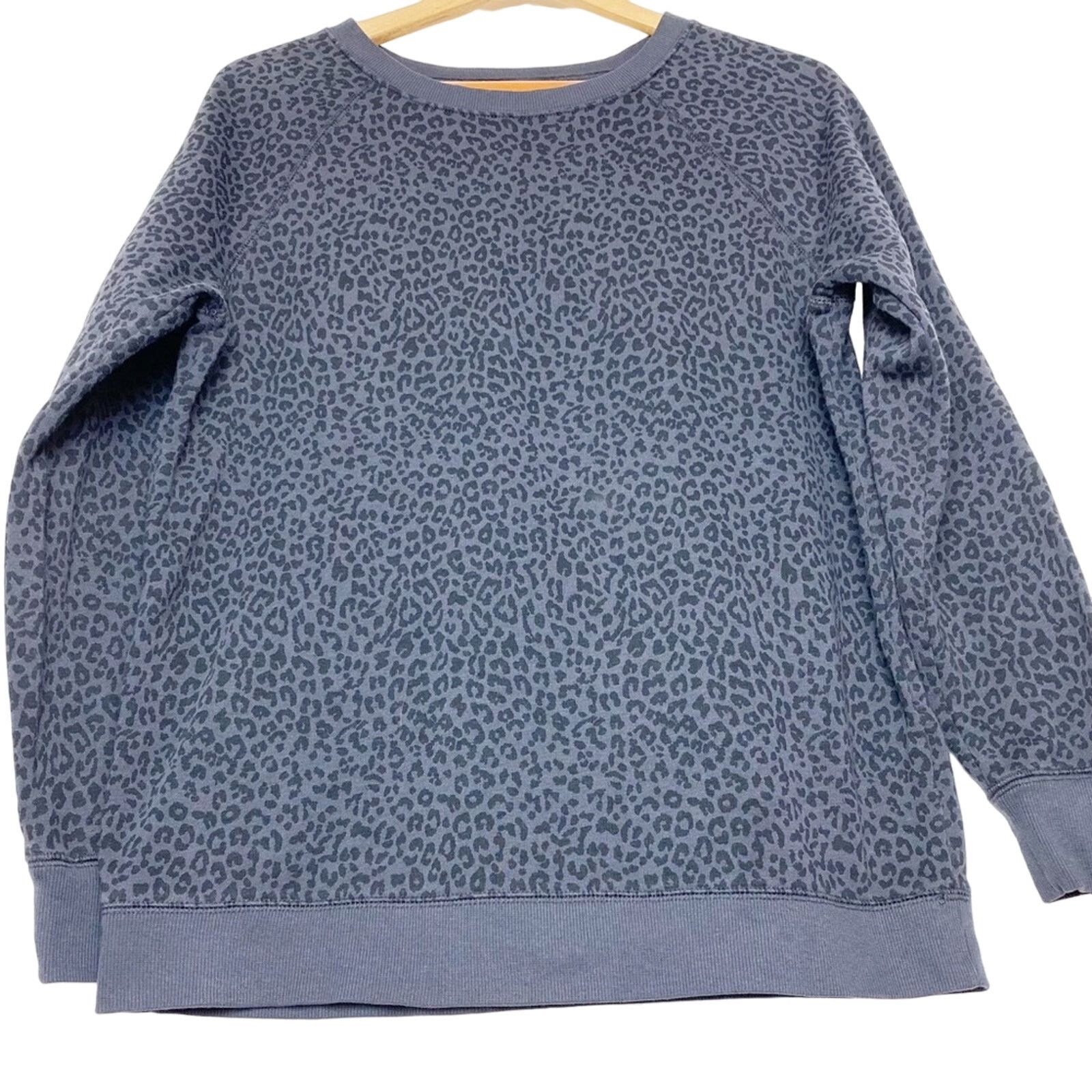 Old Navy Old Navy Grey & Black Leopard Print Sweatshirt Womens Med Size M / US 6-8 / IT 42-44 - 1 Thumbnail