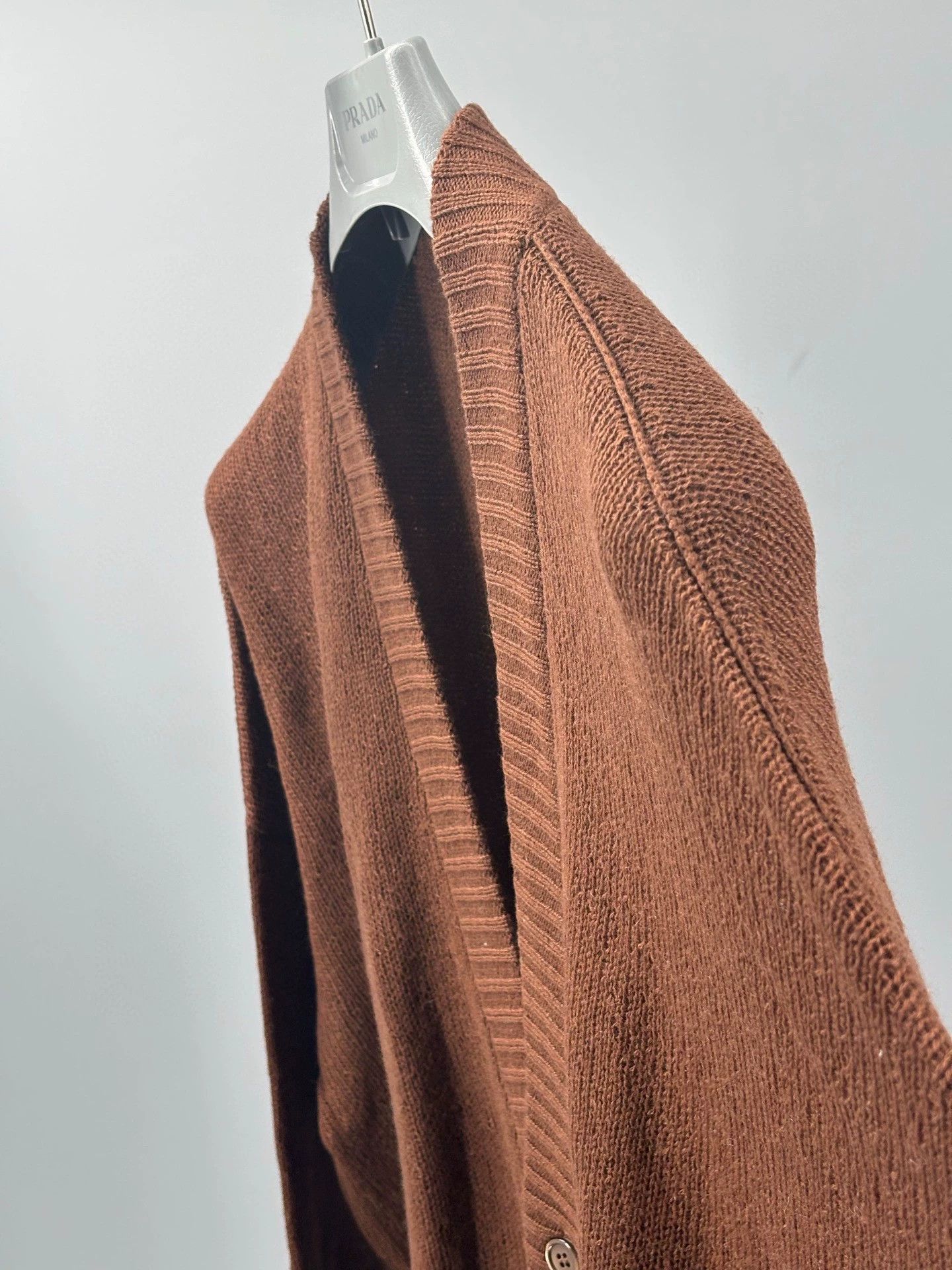 Prada prada men's cardigan in tobacco color Size US L / EU 52-54 / 3 - 2 Thumbnail