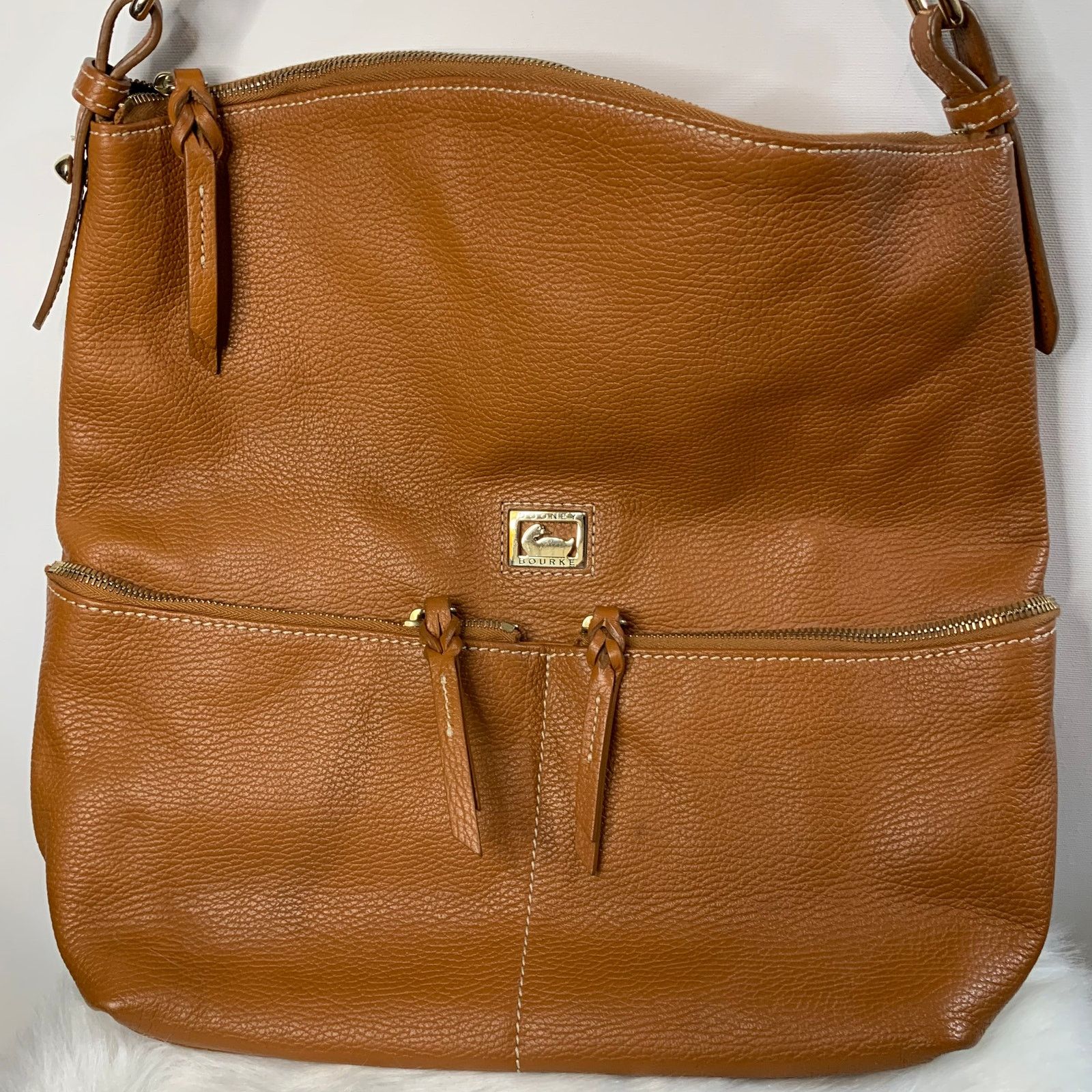 Dooney & Bourke Dooney & Bourke Brown Genuine Leather Handbags Size ONE SIZE - 5 Thumbnail