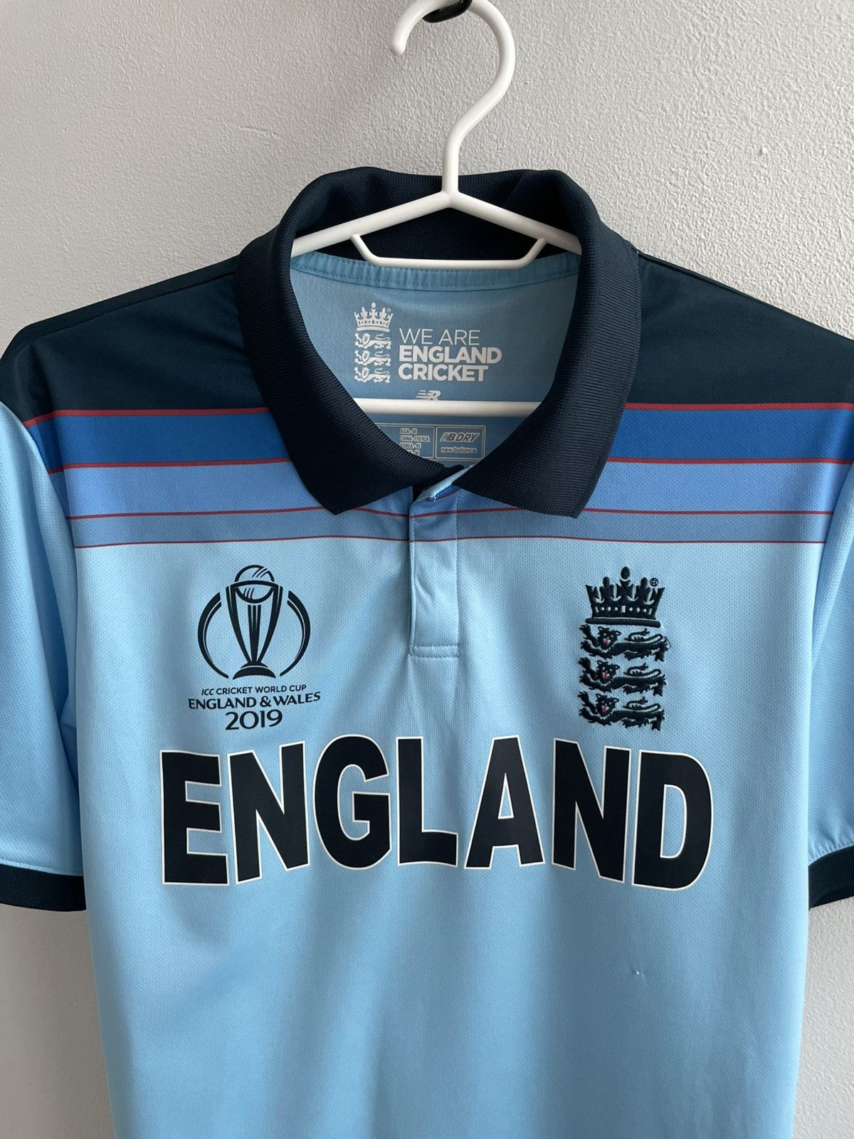 New Balance New Balance England Cricket World Cup 2019 Football Jersey Size US S / EU 44-46 / 1 - 3 Thumbnail