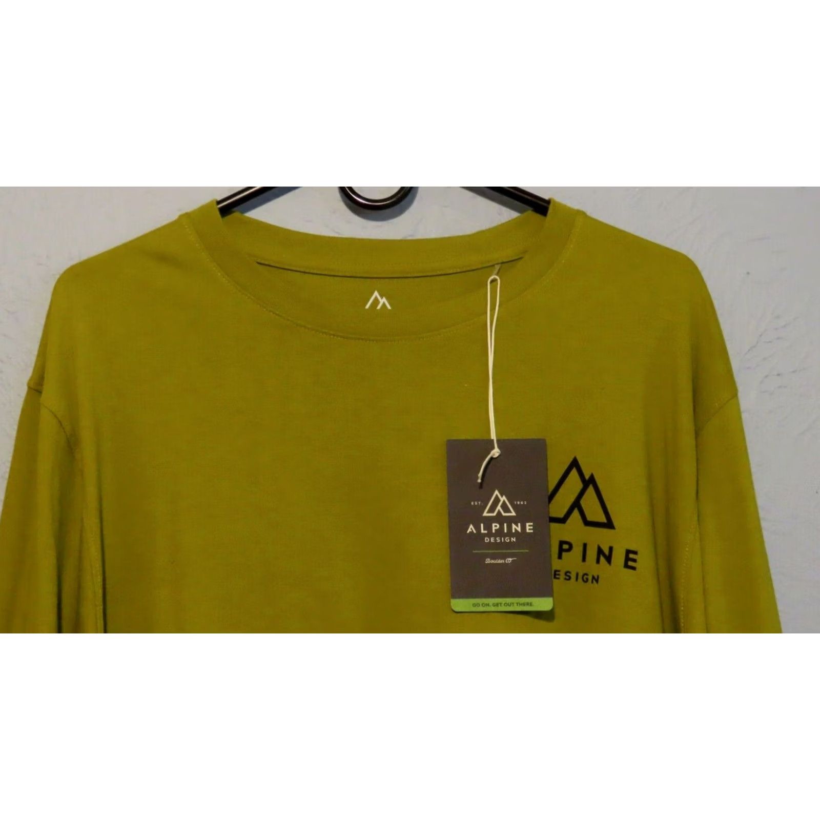 Vintage Alpine Design T-Shirt Mens XL Long Sleeve Tree Moss UPF 50+ NWT Green Size US XL / EU 56 / 4 - 3 Thumbnail