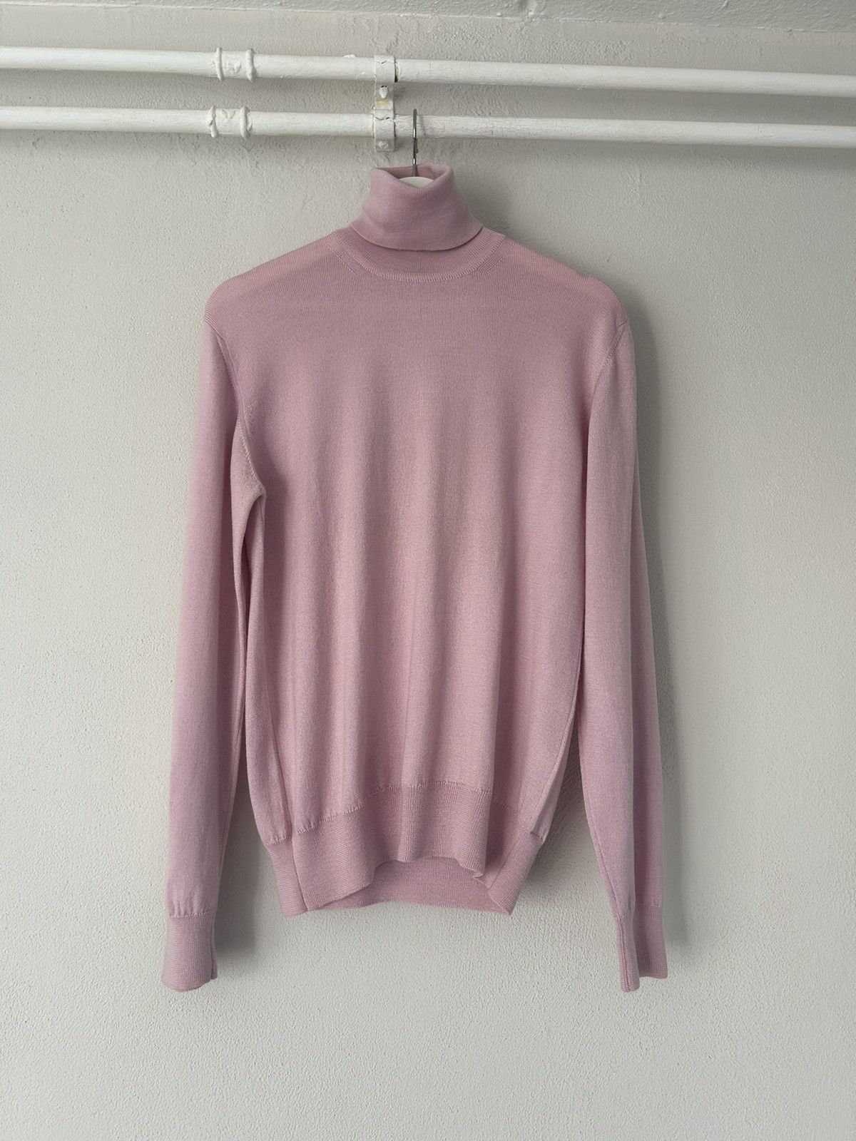 image of Gucci Light Pink Wool / Silk / Cashmere Blend Turtleneck, Men's (Size Small)