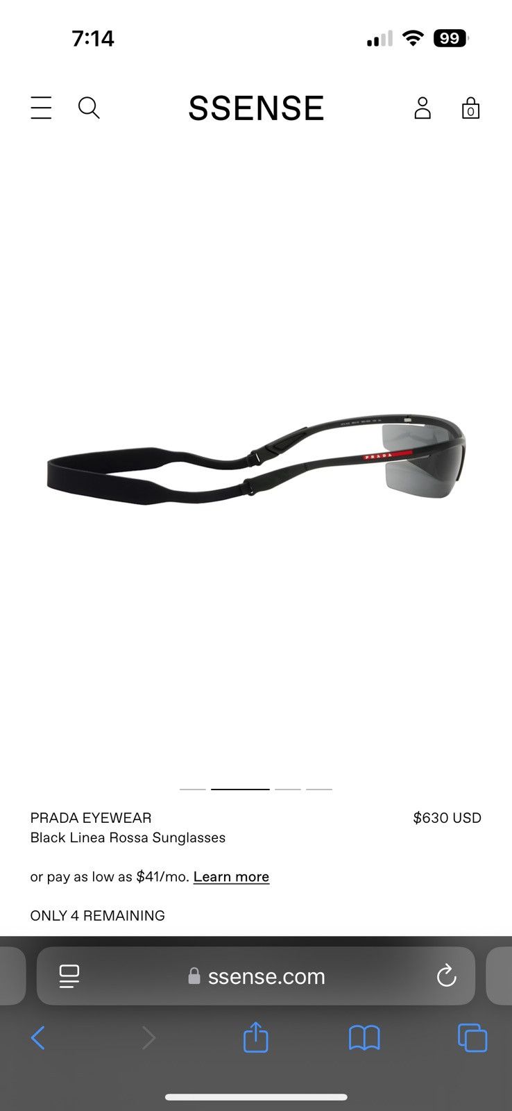 Prada Prada Linea Rossa Active sunglasses Size ONE SIZE - 3 Thumbnail