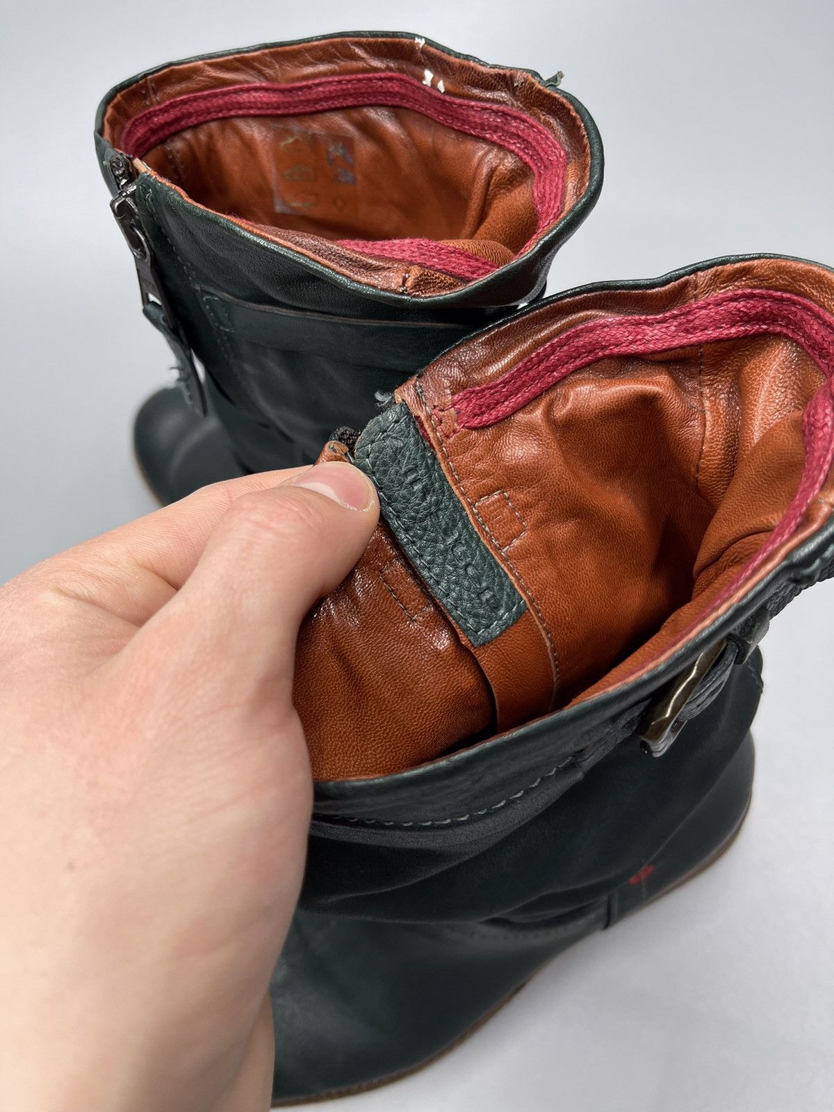 Japanese Brand × Vintage A.S 98 Boots Leather Style Rick Owens Size US 6 / IT 36 - 9 Thumbnail