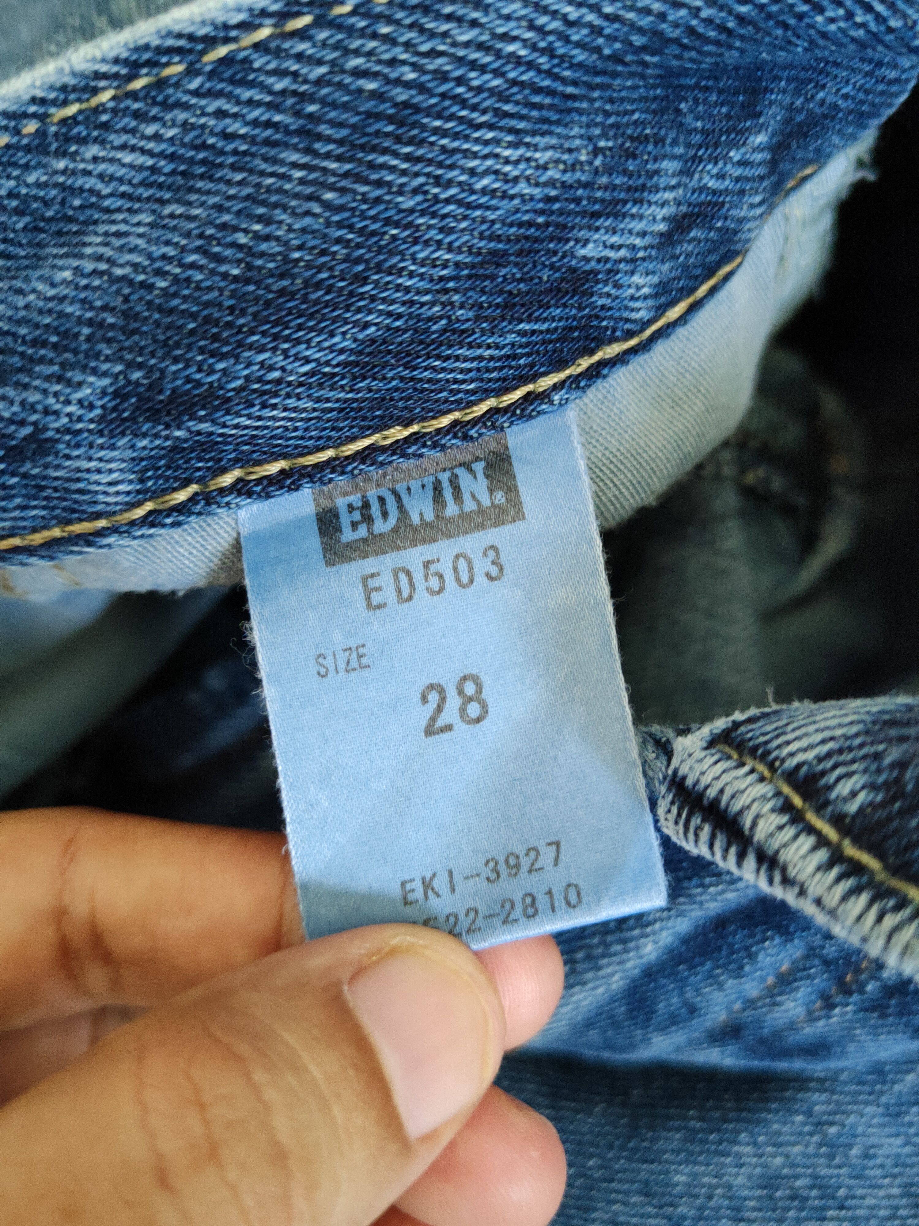 Edwin Edwin Blue Distressed Ripped Jeans #S1672 Size US 29 - 16 Thumbnail