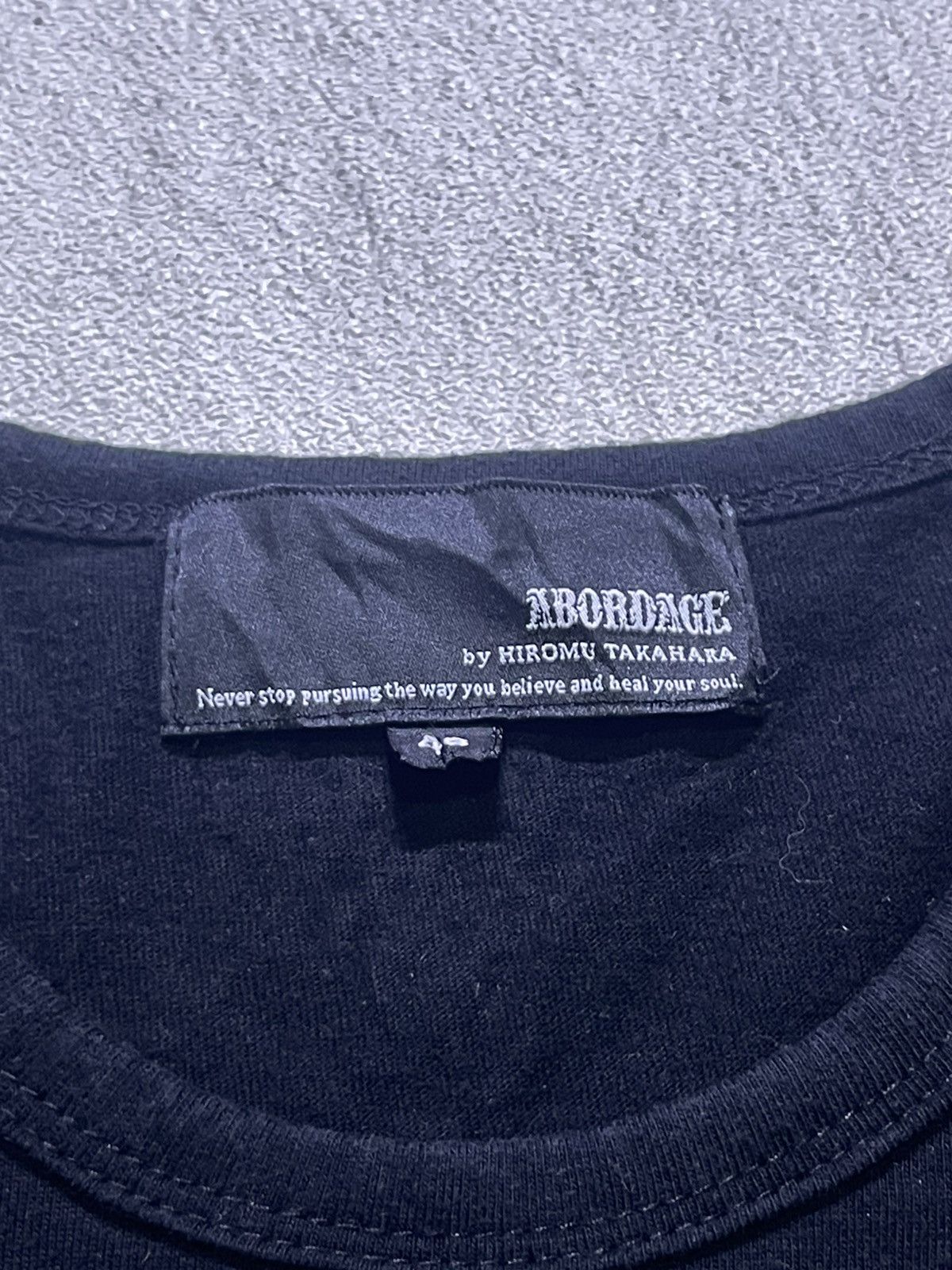 Japanese Brand Y2K ABORDAGE long sleeve tshirt Size US M / EU 48-50 / 2 - 6 Thumbnail