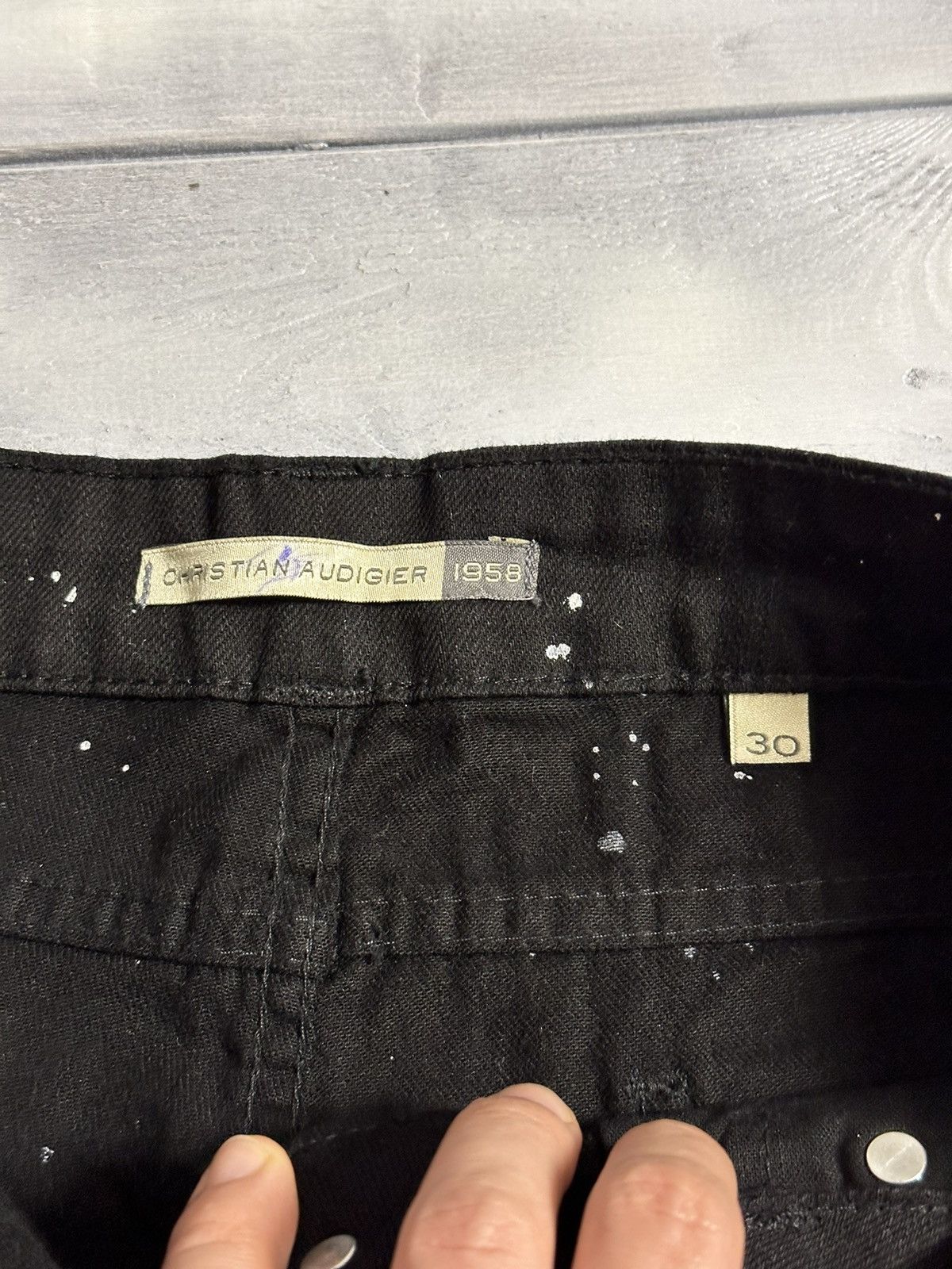 Christian Audigier Rare Jeans Christian Audigier 1958 Japan Avant-Garde style. Size US 30 / EU 46 - 10 Thumbnail