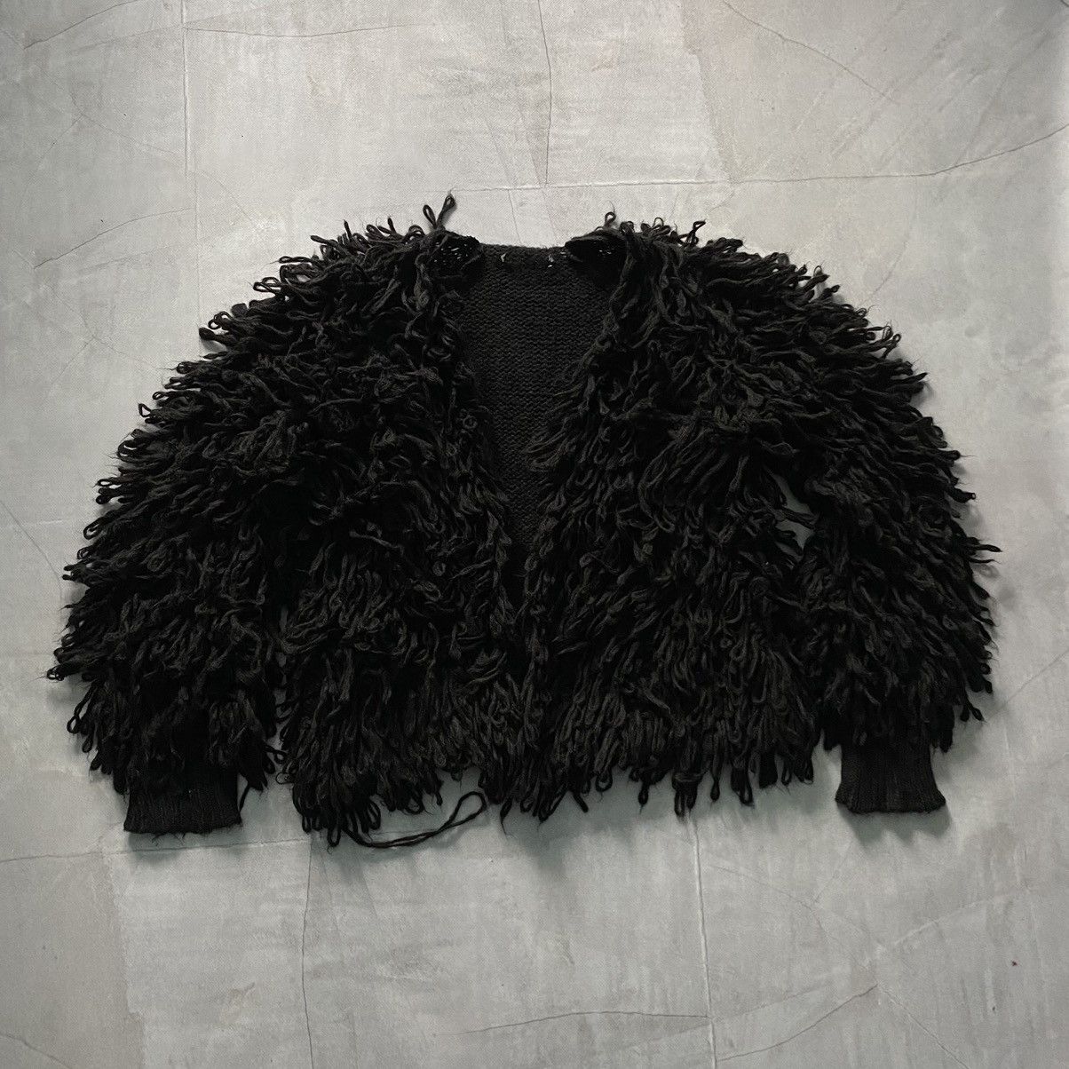 Y2K opium mode punk shaggy Knit cardigan 【公式通販】