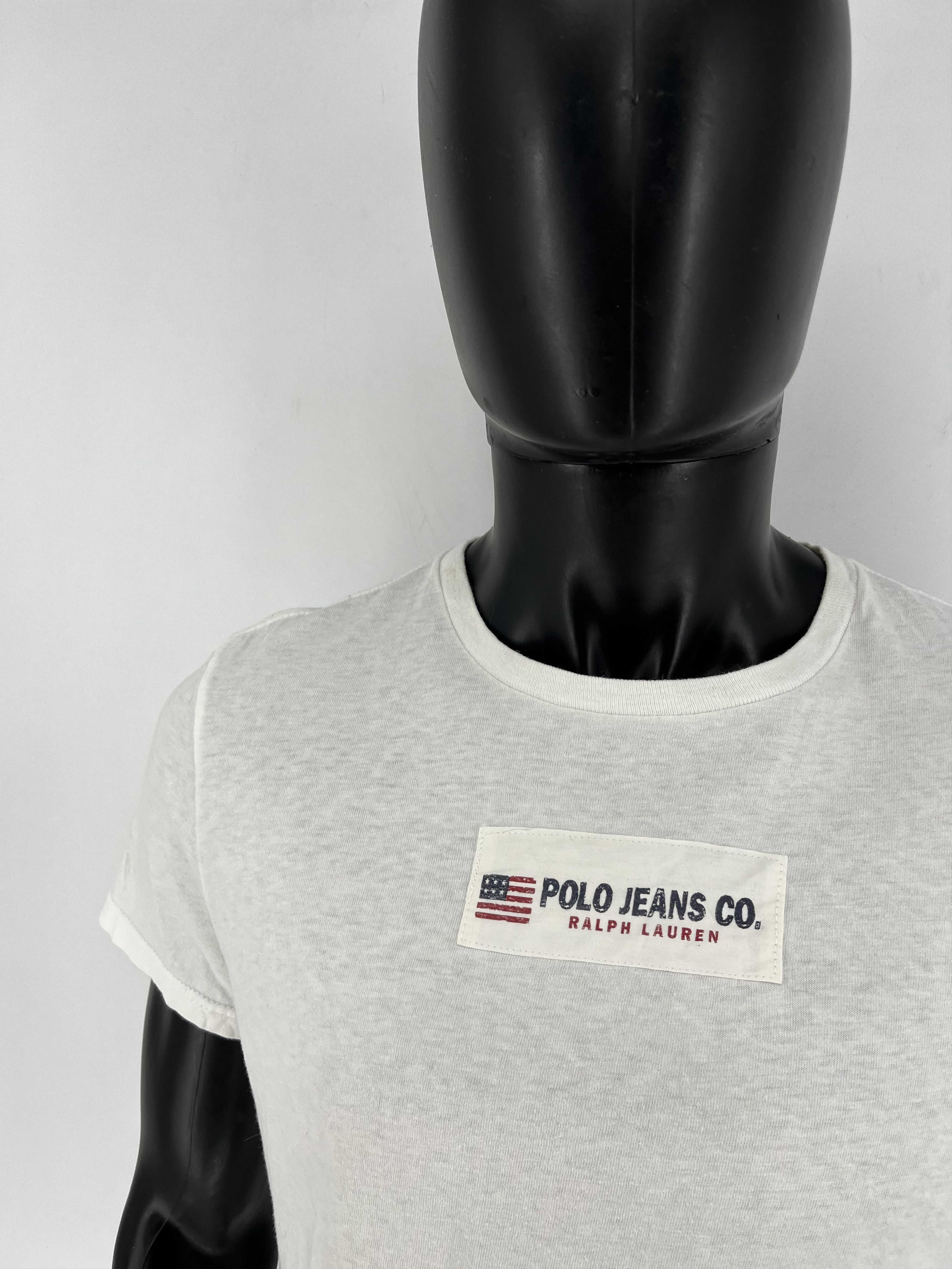 Polo Ralph Lauren × Ralph Lauren × Vintage Vtg Polo Jeans Ralph Lauren T-Shirt RL Big Logo White Size M Size US M / EU 48-50 / 2 - 6 Thumbnail