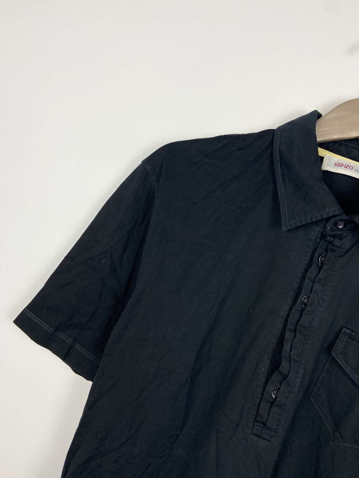 Kenzo × Vintage Vintage Kenzo Homme Polo T-Shirt Black Mens Size US XL / EU 56 / 4 - 5 Thumbnail