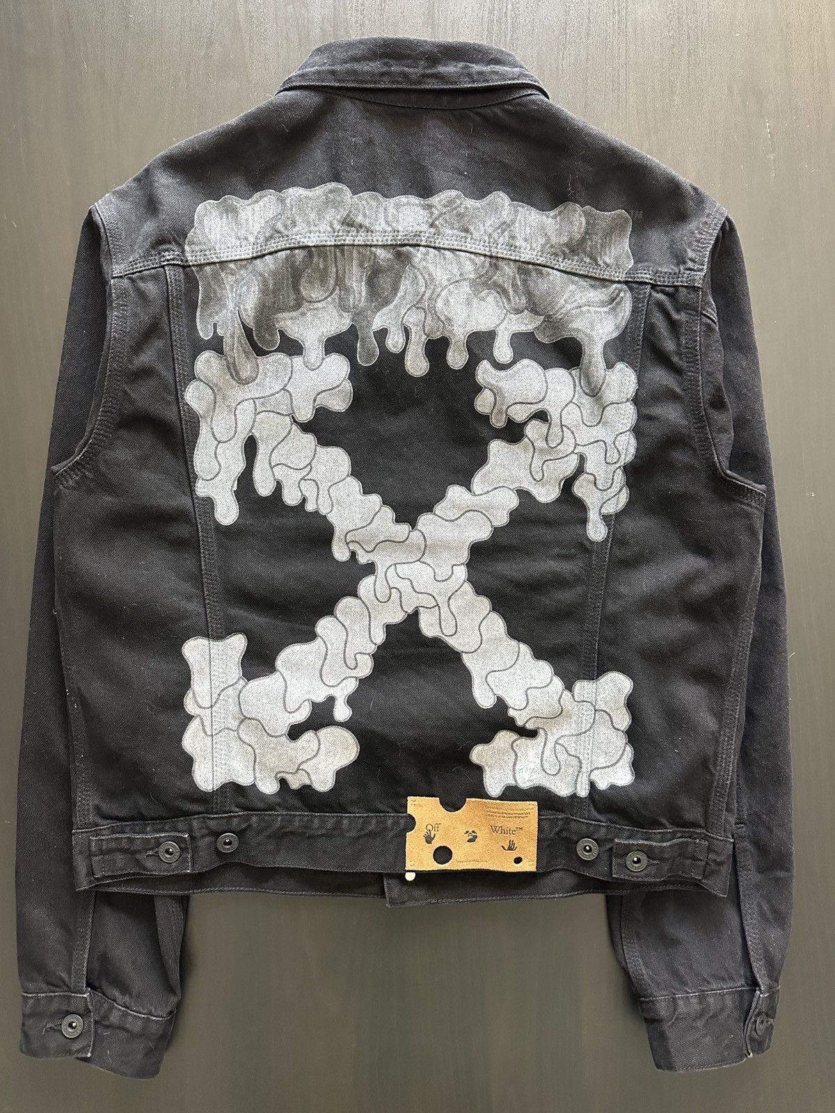 Off-White Off-White Marker Slim Denim Jacket Black Size US L / EU 52-54 / 3 - 6 Thumbnail