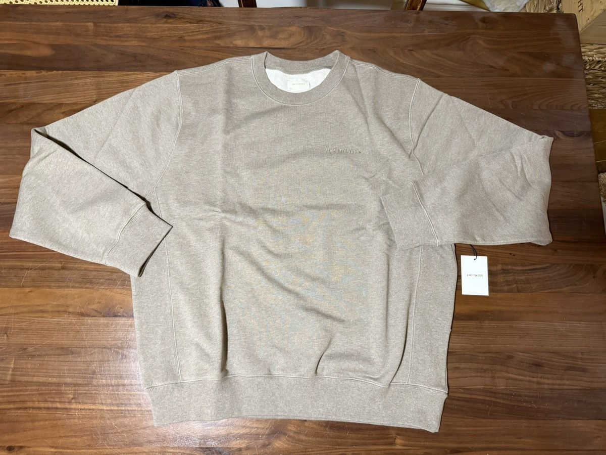 Aime Leon Dore Aime Leon Dore Aimé Tonal Logo Camel Melange Crewneck XXL Size US XXL / EU 58 / 5 - 1 Thumbnail