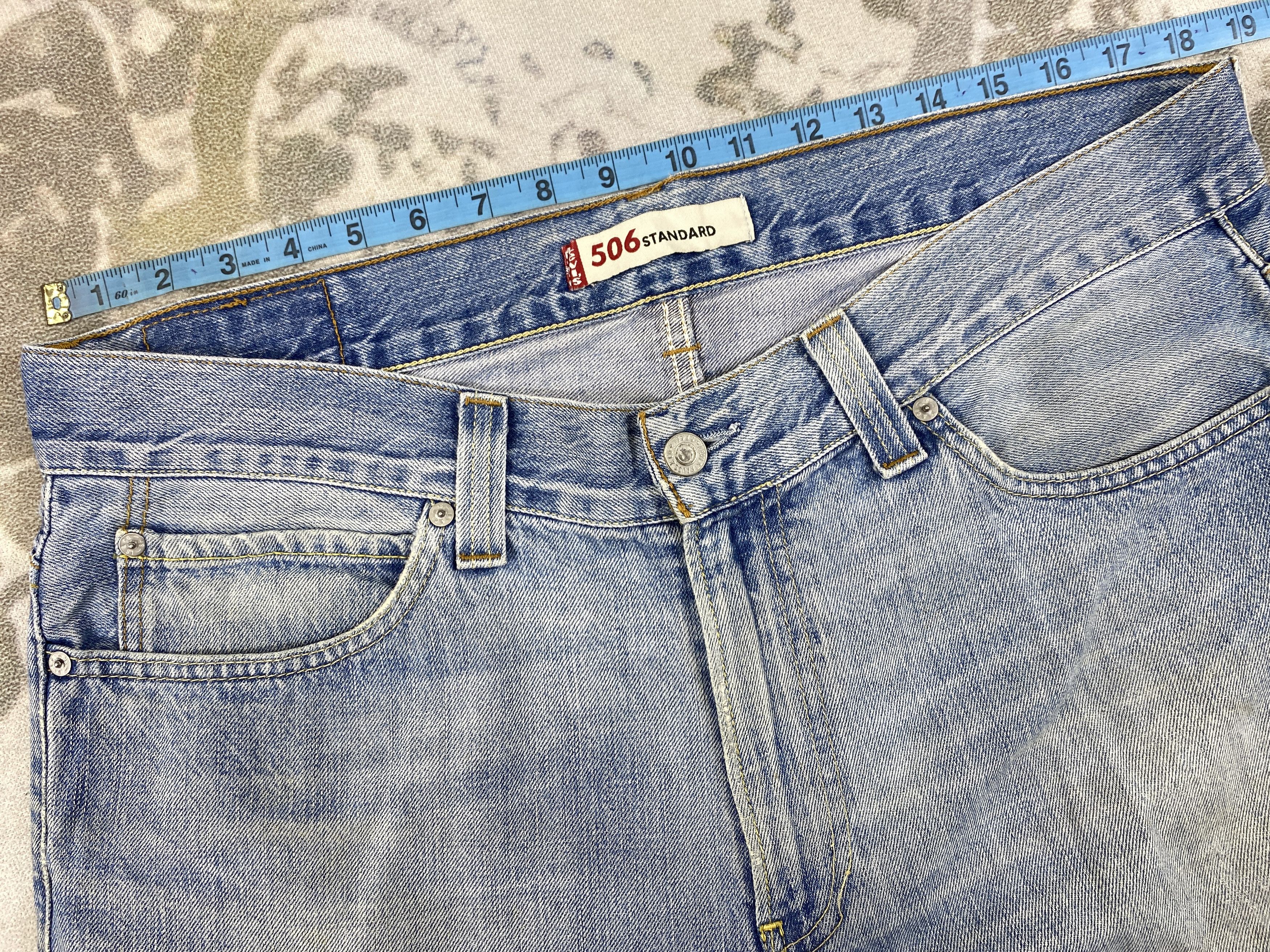 Levi's Light Blue Wash Vintage Levi's 506 37x31.5 Denim -JN1435 Size US 37 - 5 Thumbnail
