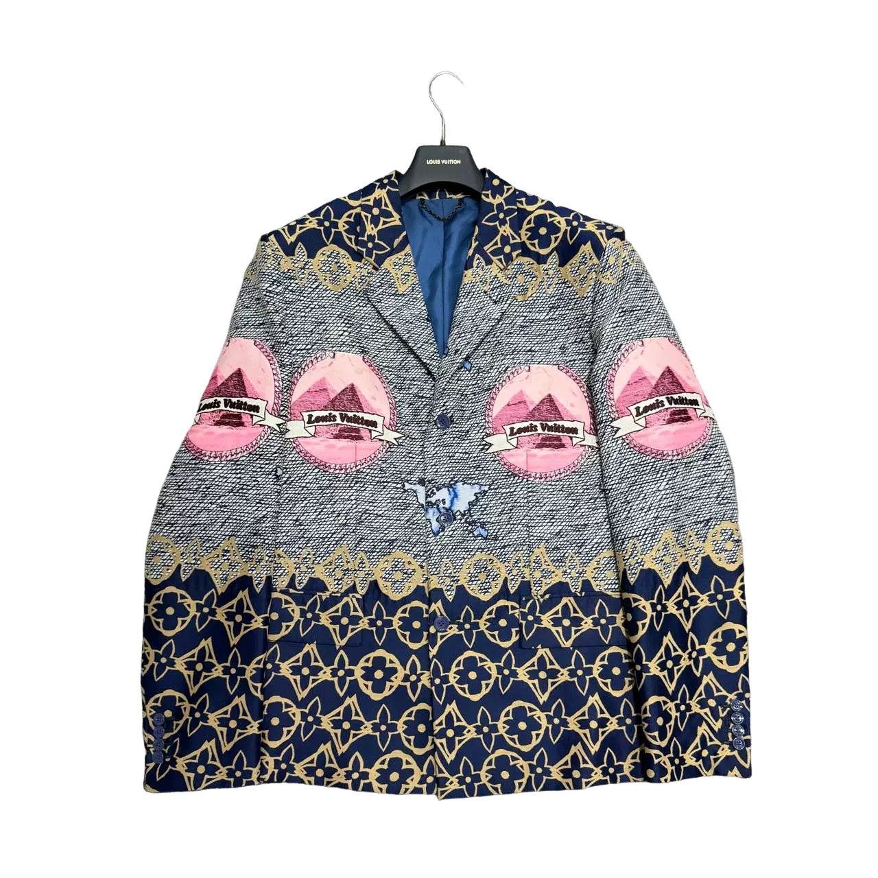 Louis Vuitton Louis Vuitton Pyramid Print Blazer Size 50 Size 40R - 1 Thumbnail