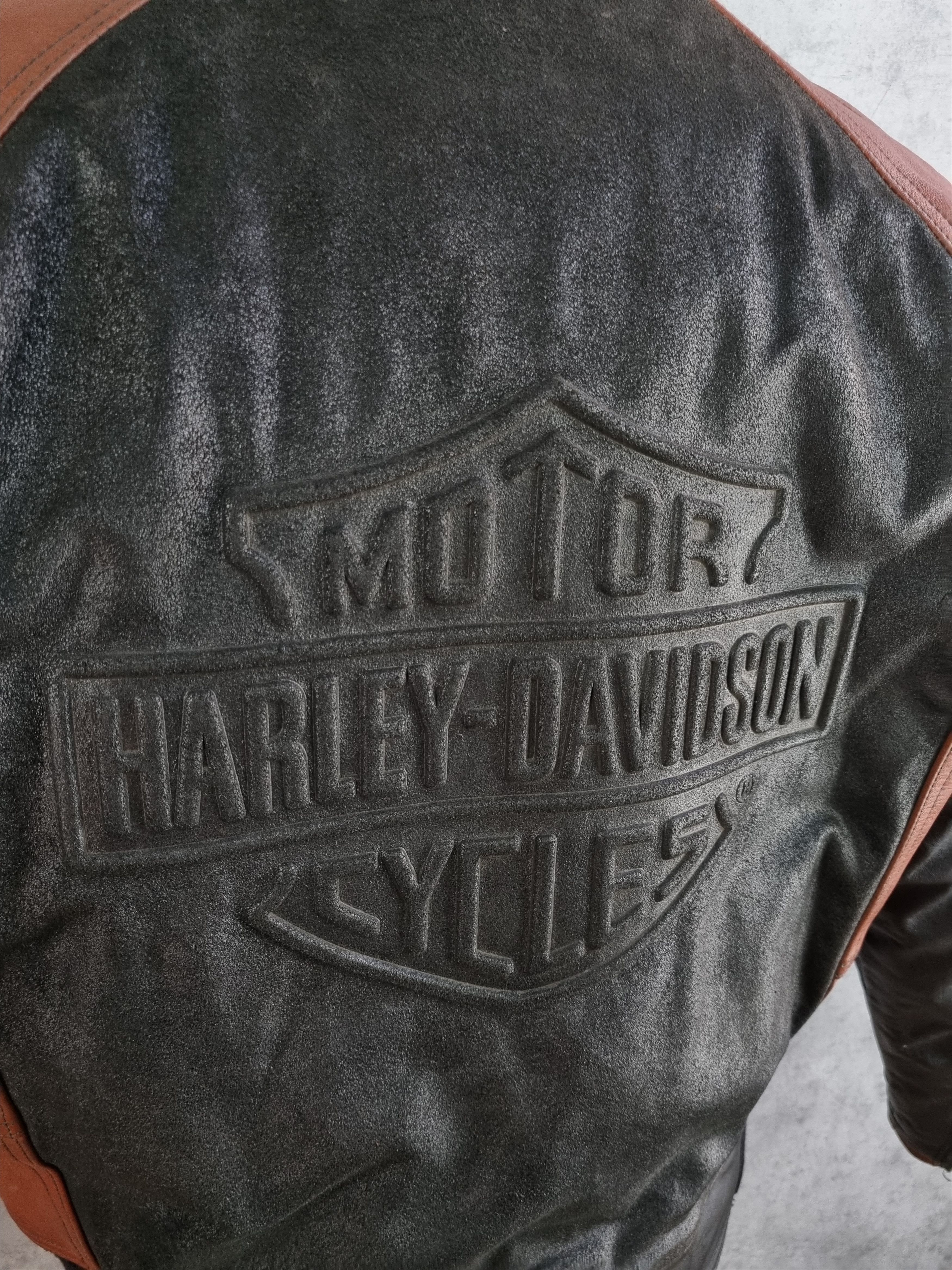 Harley Davidson Vintage Legendary Iconic Harley Davidson Leather Moto Jacket Size US L / EU 52-54 / 3 - 3 Thumbnail