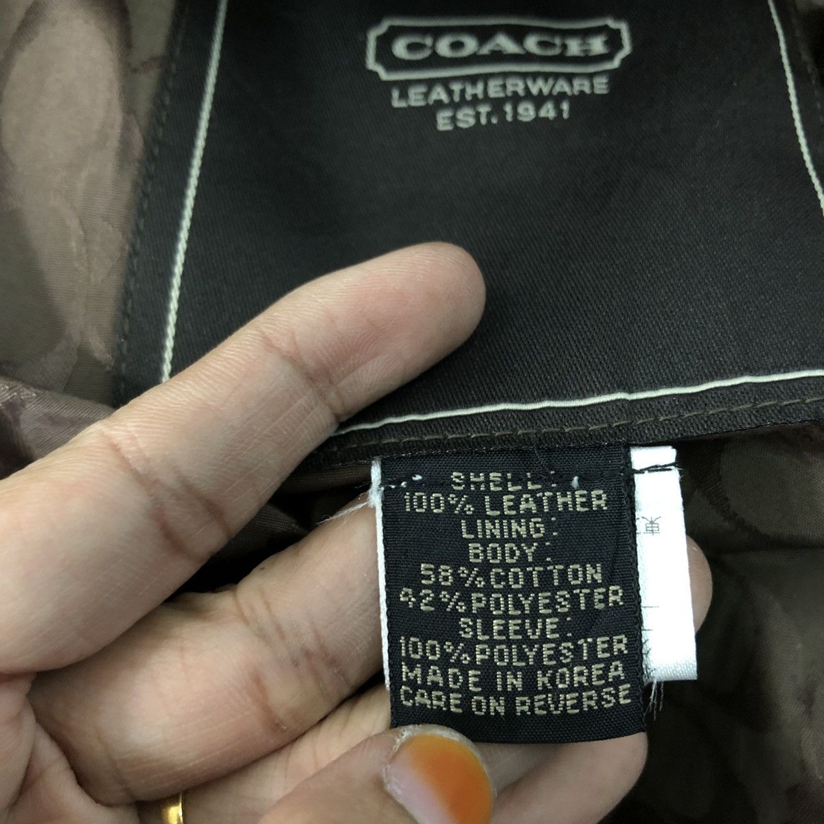 Japanese Brand Vintage Leather Jacket Coach Blanket Size US S / EU 44-46 / 1 - 22 Thumbnail