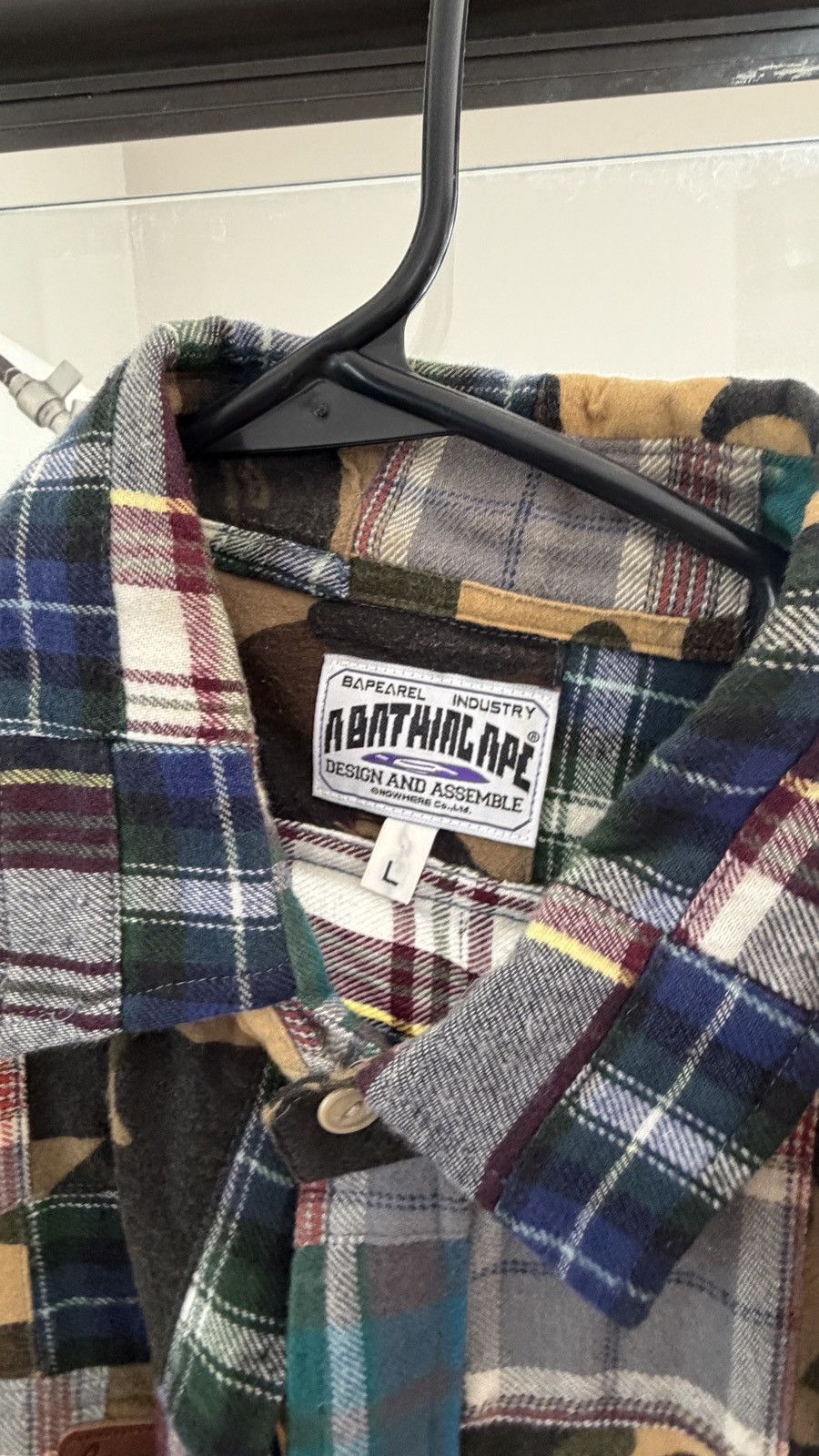 Bape A Bathing Ape Multicolor Flannel Button Shirt Men’s Size L Size US L / EU 52-54 / 3 - 3 Thumbnail