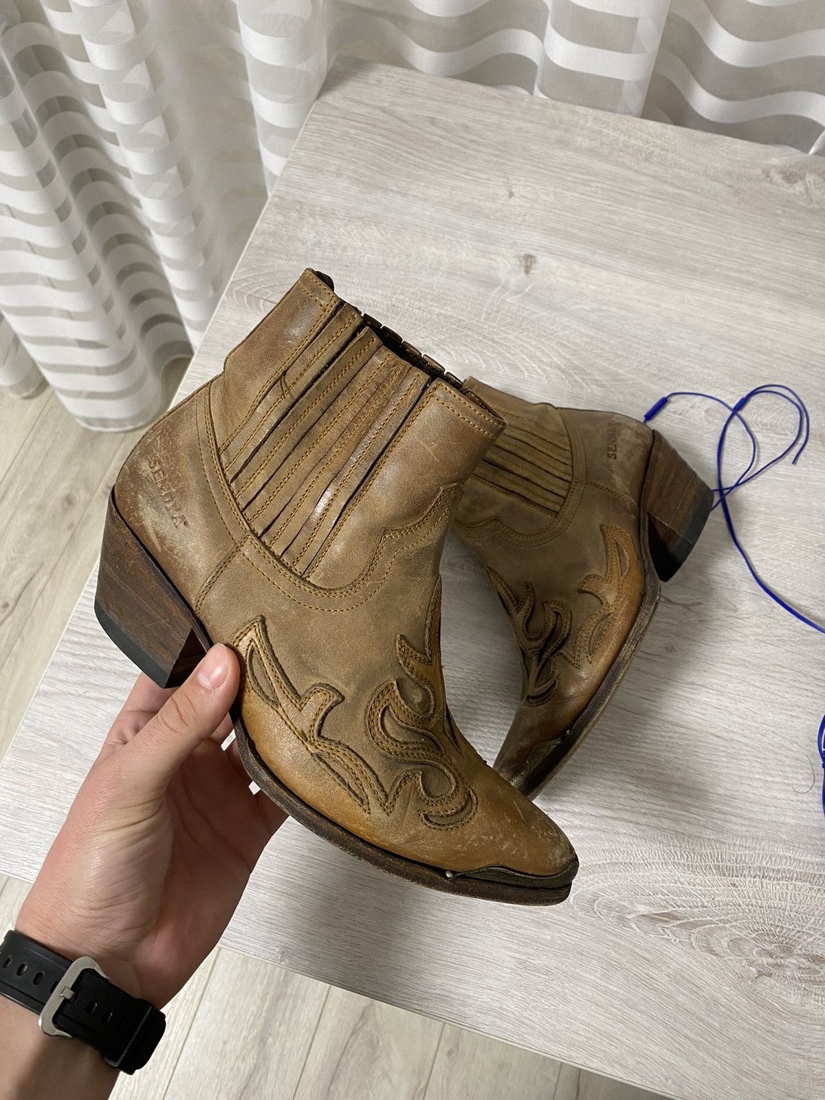 Sendra RPP 300$ Vintage Sendra Japanese Y2K Boots Cowboy AS98 Style Size US 5.5 / EU 38 - 5 Thumbnail