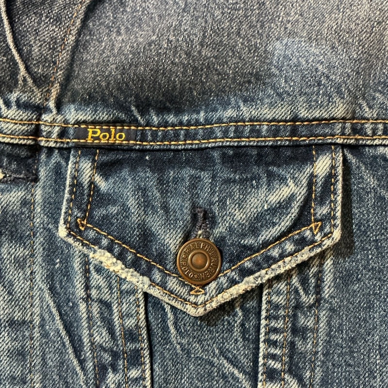 Polo Ralph Lauren Ralph Lauren Polo Denim Trucker Jacket In Meuse Wash XS Size XS / US 0-2 / IT 36-38 - 10 Thumbnail